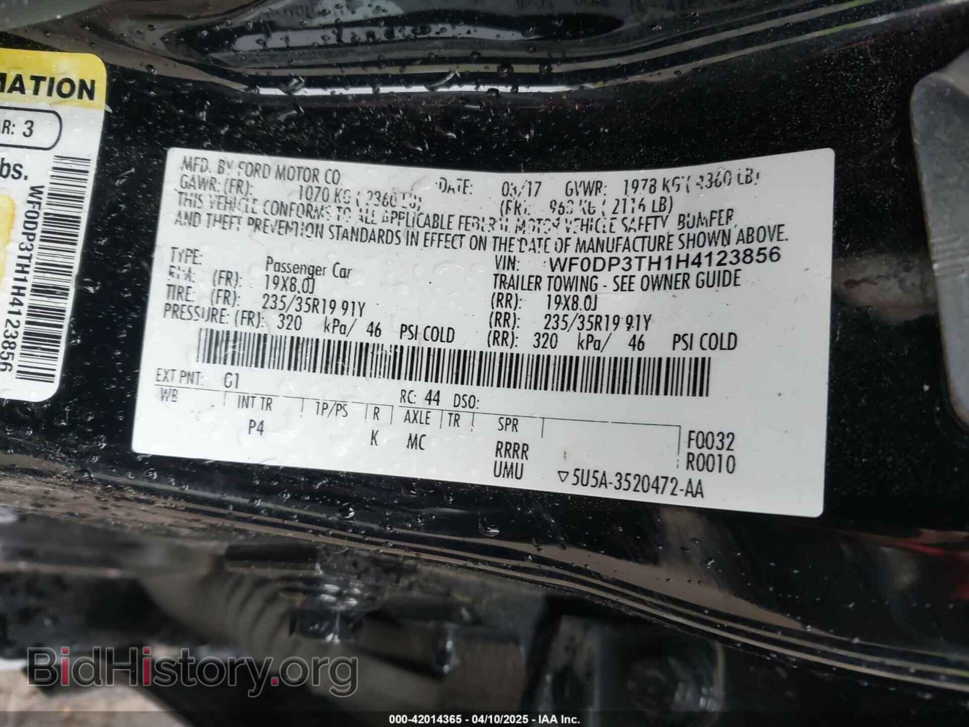 2017 FORD FOCUS RS - VIN: WF0DP3TH1H4123856 - Фото 9