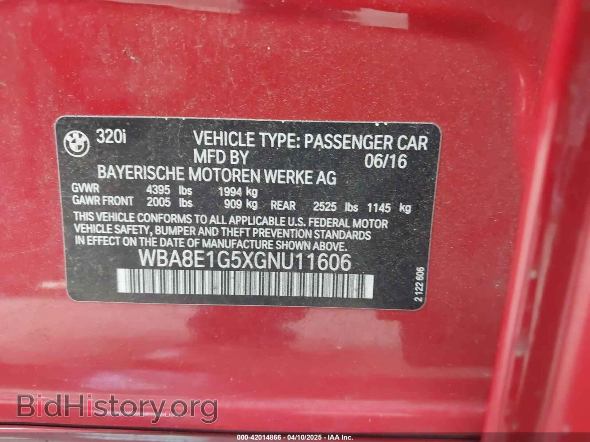 2016 BMW 320I - VIN: WBA8E1G5XGNU11606 - Photo 9