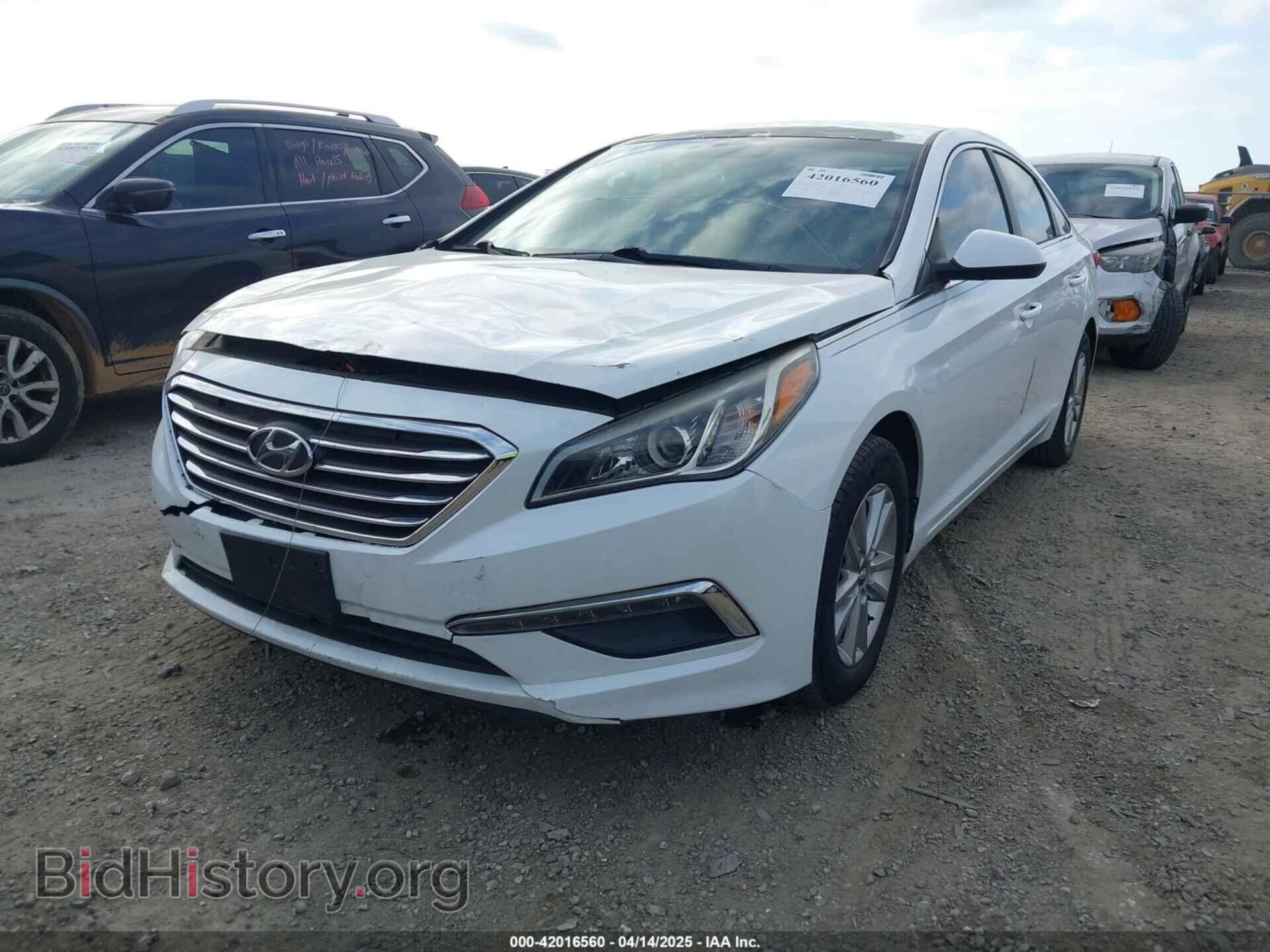 2015 HYUNDAI SONATA - VIN: 5NPE24AF1FH257478 - Фото 2