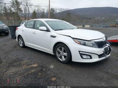 2014 Kia OPTIMA LX, белый — VIN KNAGM4A70E5458831, IAAI