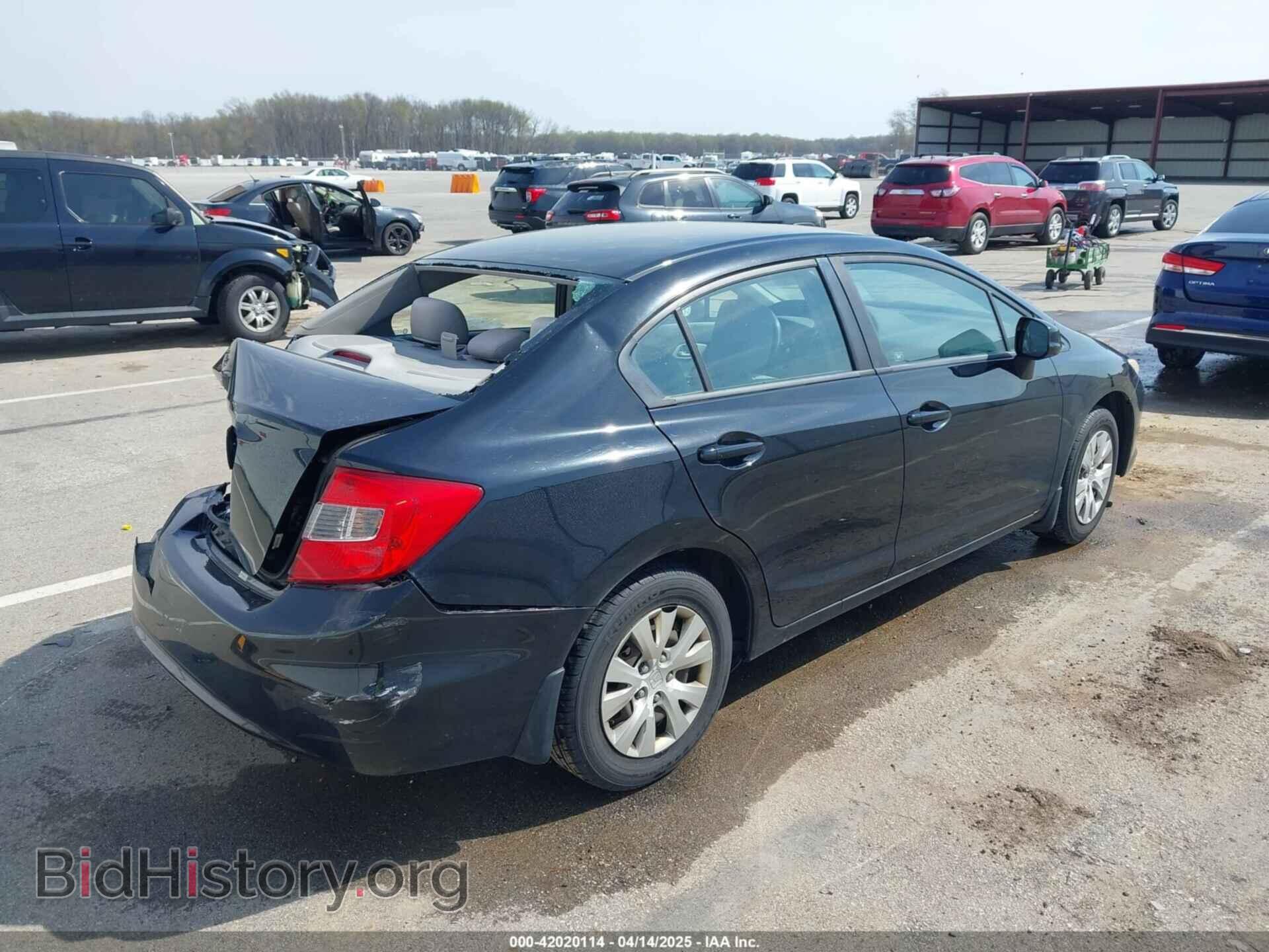 2012 HONDA CIVIC - VIN: 19XFB2F5XCE002028 - Фото 4