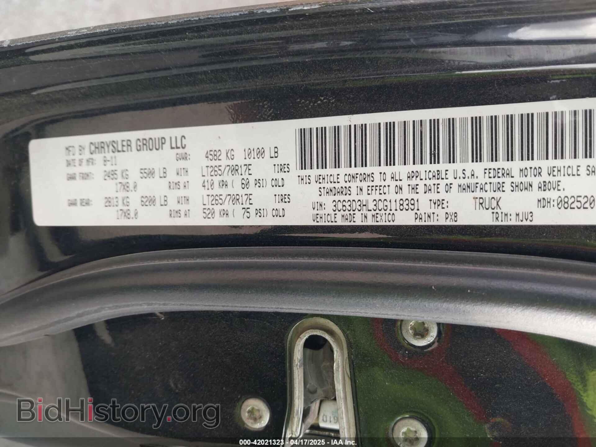 2012 RAM 3500 - VIN: 3C63D3HL3CG118391 - Photo 9