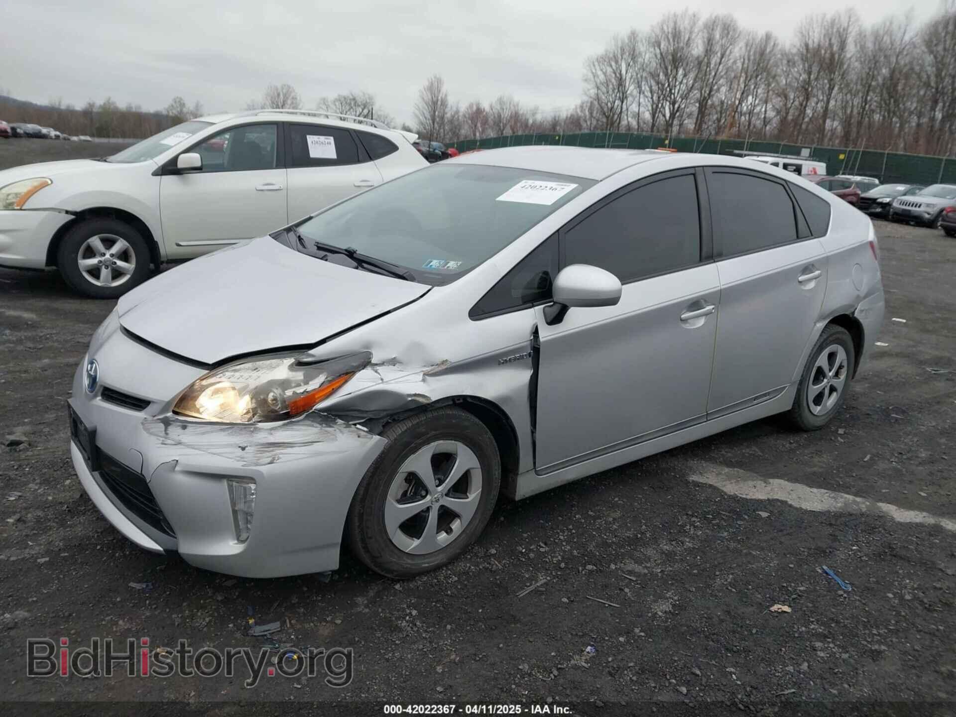 2014 TOYOTA PRIUS - VIN: JTDKN3DU8E0361640 - Фото 2