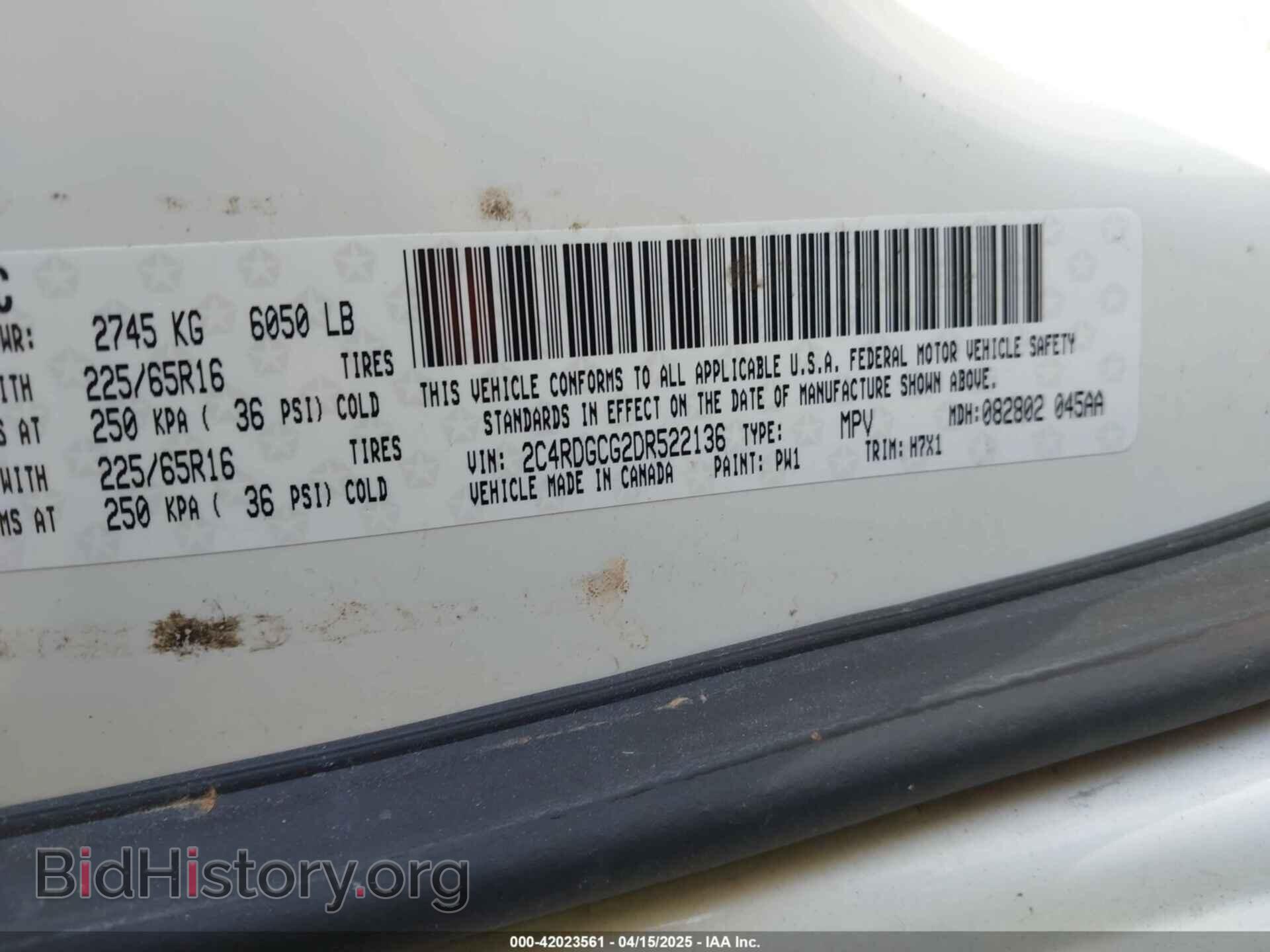 2013 DODGE GRAND CARAVAN - VIN: 2C4RDGCG2DR522136 - Фото 9