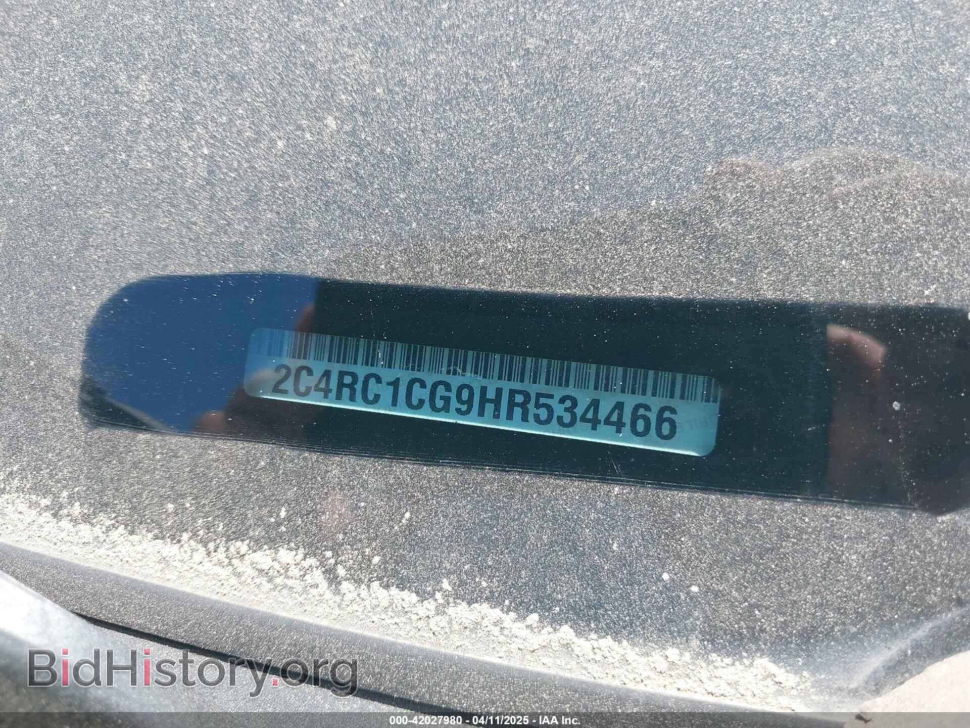 2017 CHRYSLER PACIFICA - VIN: 2C4RC1CG9HR534466 - Фото 9