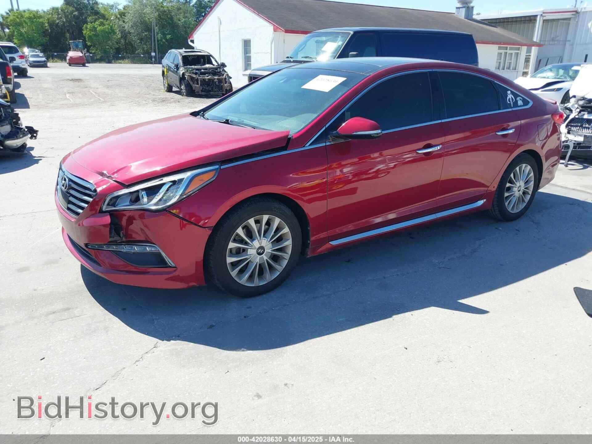 2015 HYUNDAI SONATA - VIN: 5NPE34AF2FH070585 - Фото 2