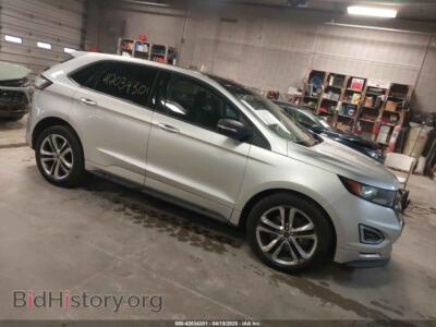 2015 Ford EDGE Sport, серебристый — VIN 2FMTK4AP3FBB77025, IAAI