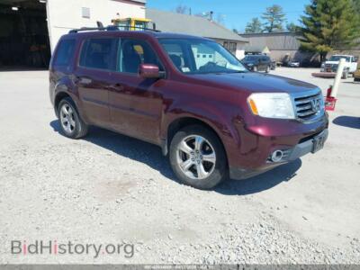 2014 Honda PILOT EX-L, бордовый — VIN 5FNYF4H51EB014877, IAAI