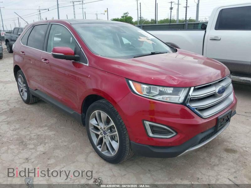 2016 Ford EDGE Titanium (VIN 2FMPK3K82GBC34268) — фото 1 из 16, IAAI, повреждение: град