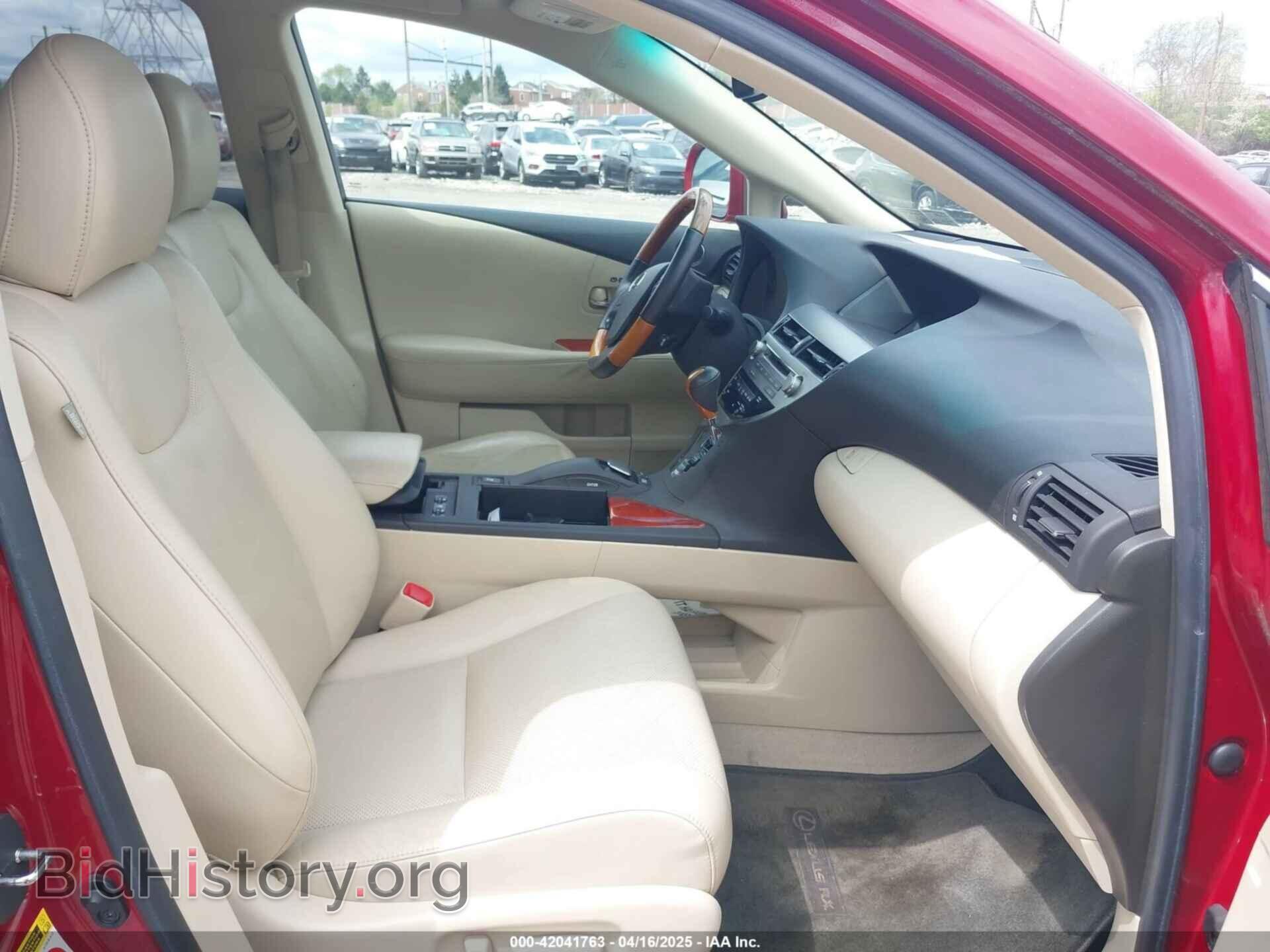 2010 LEXUS RX 350 - VIN: 2T2BK1BA7AC054929 - Фото 5