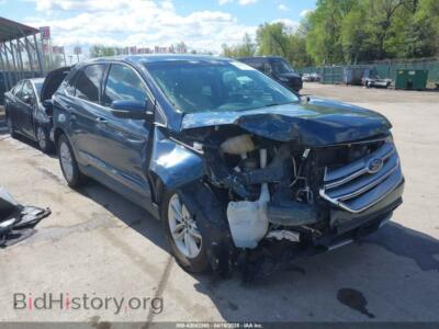 2016 Ford EDGE SEL, синий — VIN 2FMPK3J84GBB43195, IAAI