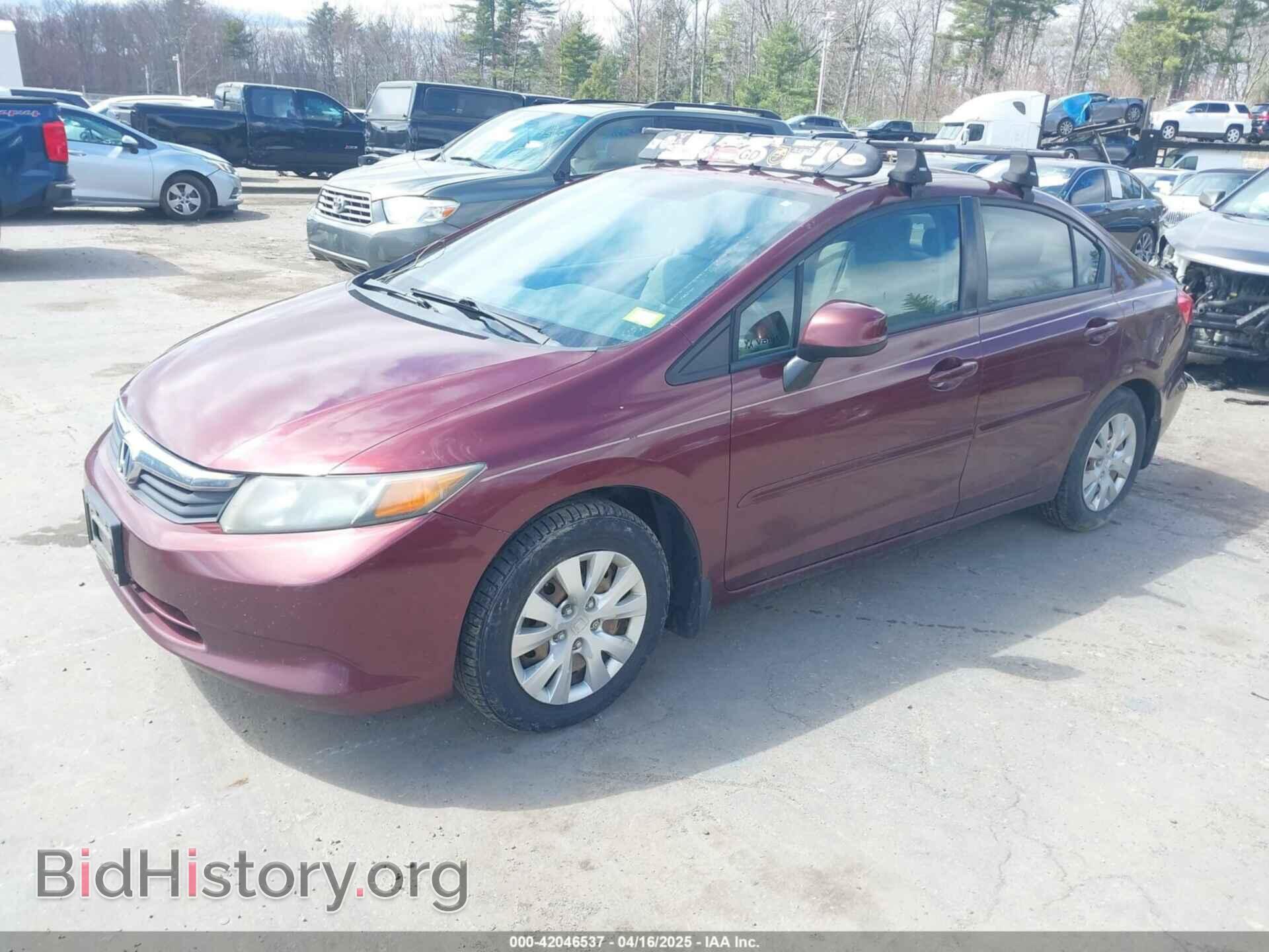 2012 HONDA CIVIC - VIN: 2HGFB2E57CH503286 - Фото 2
