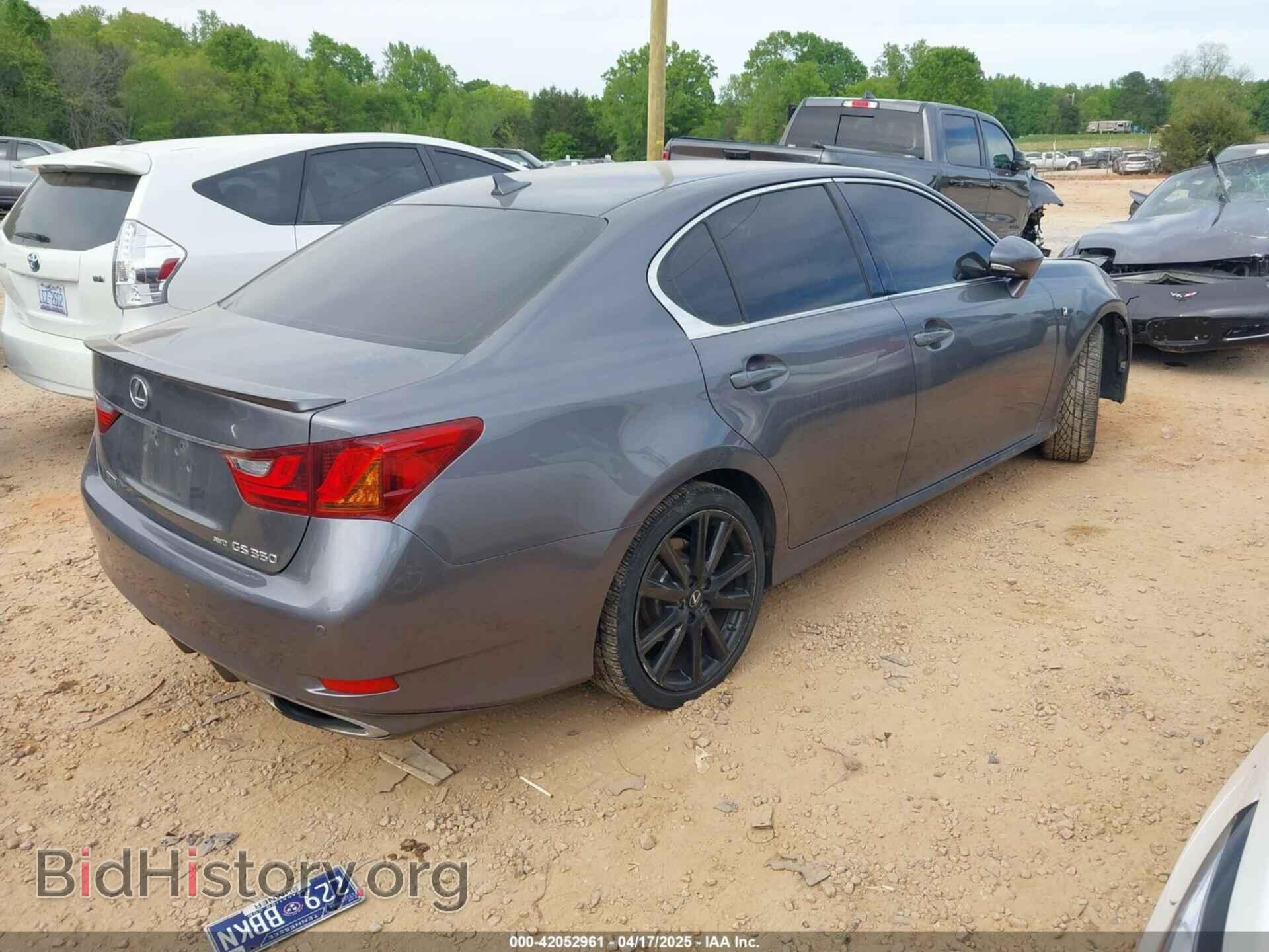 2013 LEXUS GS 350 - VIN: JTHCE1BL0D5005122 - Фото 4