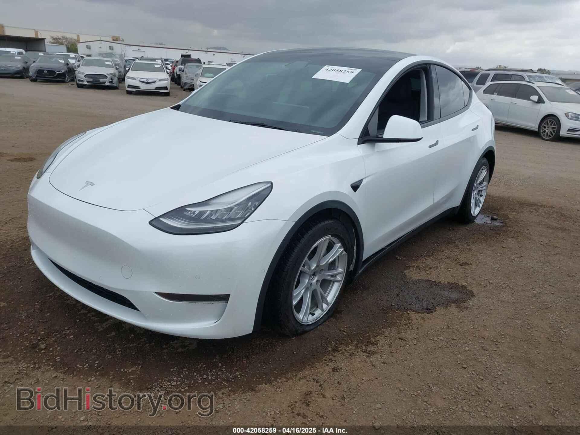 2021 TESLA MODEL Y - VIN: 5YJYGDEE1MF094357 - Фото 2