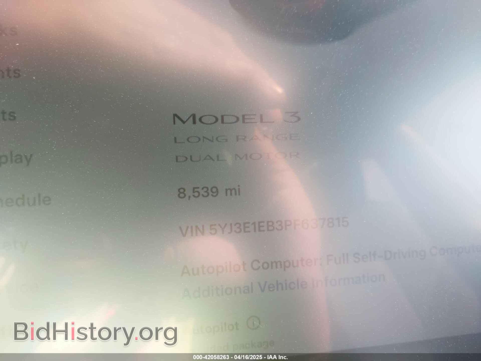 2023 TESLA MODEL 3 - VIN: 5YJ3E1EB3PF637815 - Фото 7