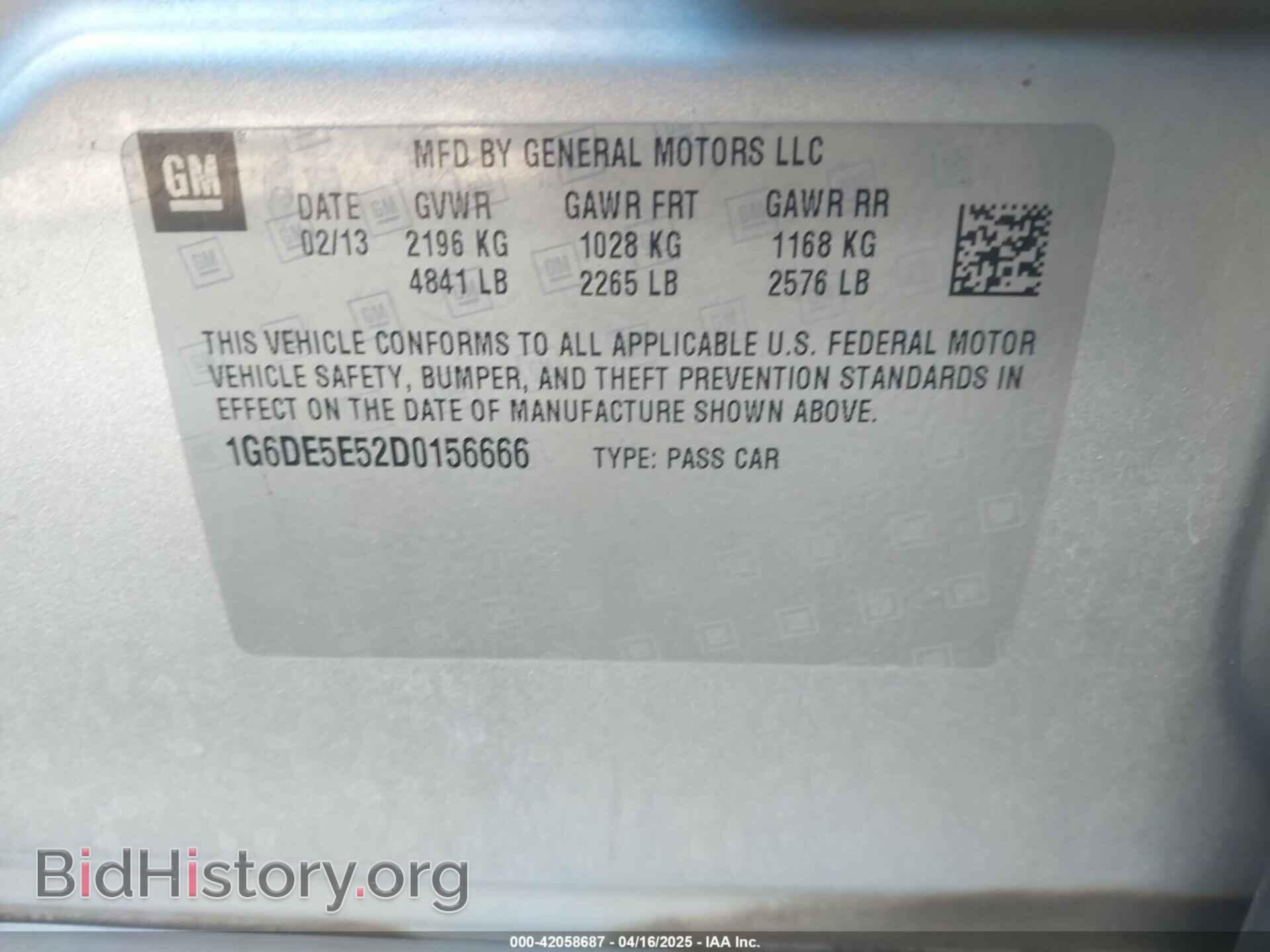2013 CADILLAC CTS - VIN: 1G6DE5E52D0156666 - Фото 9