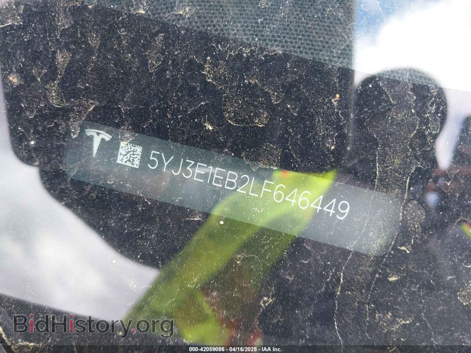 2020 TESLA MODEL 3 - VIN: 5YJ3E1EB2LF646449 - Фото 9