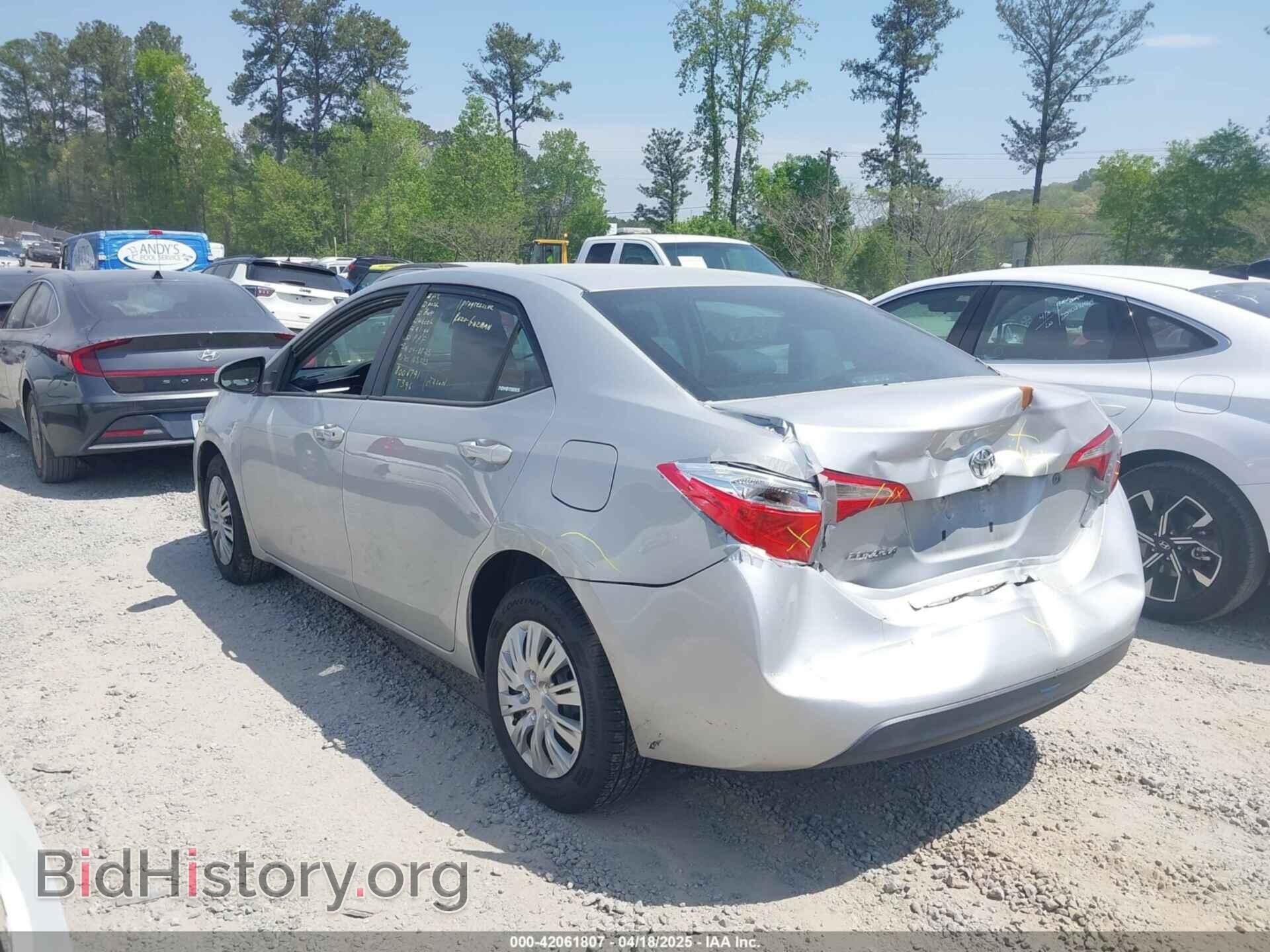 2014 TOYOTA COROLLA - VIN: 2T1BURHE2EC226295 - Фото 3