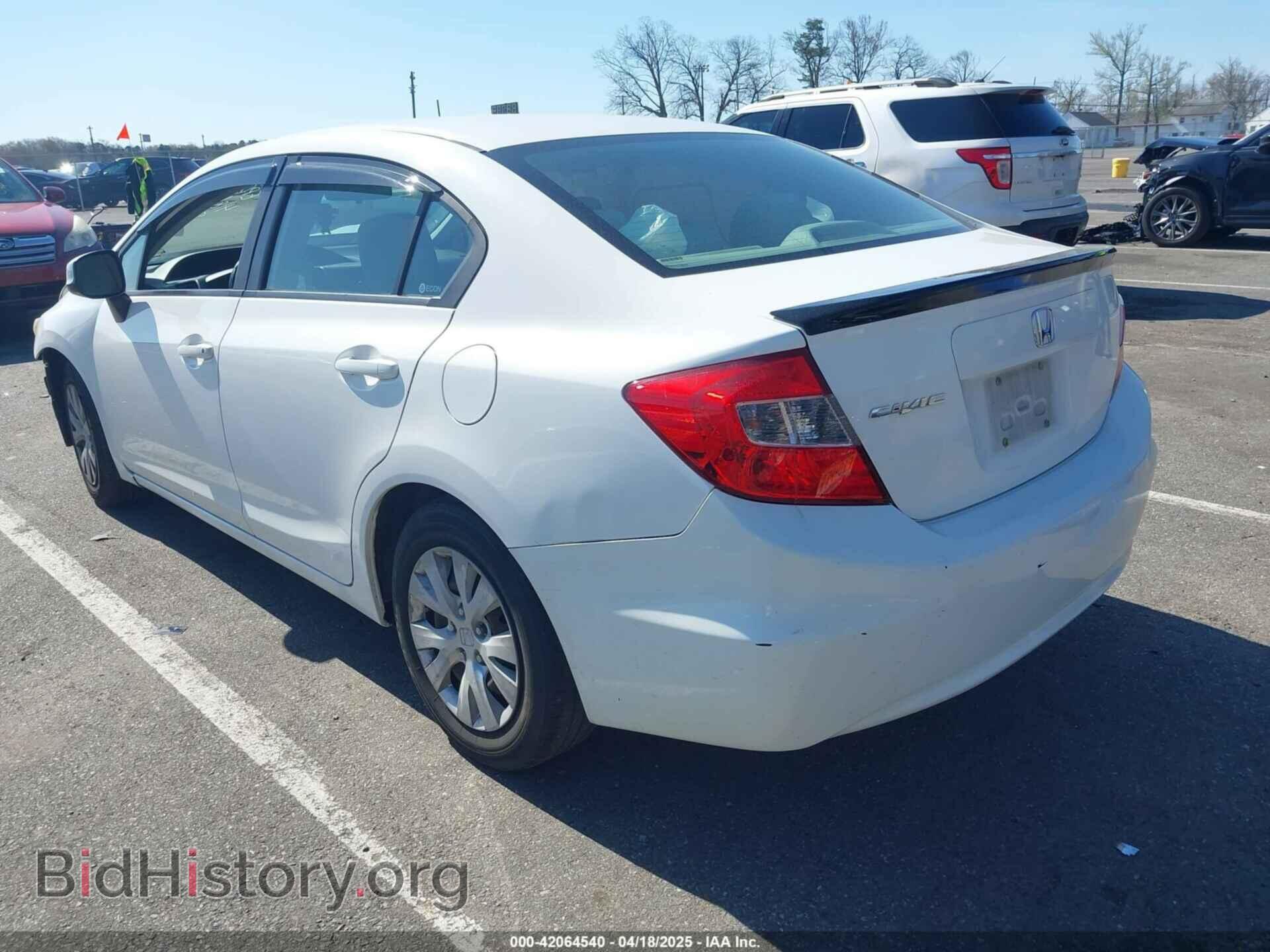 2012 HONDA CIVIC - VIN: 19XFB2F54CE348155 - Фото 3