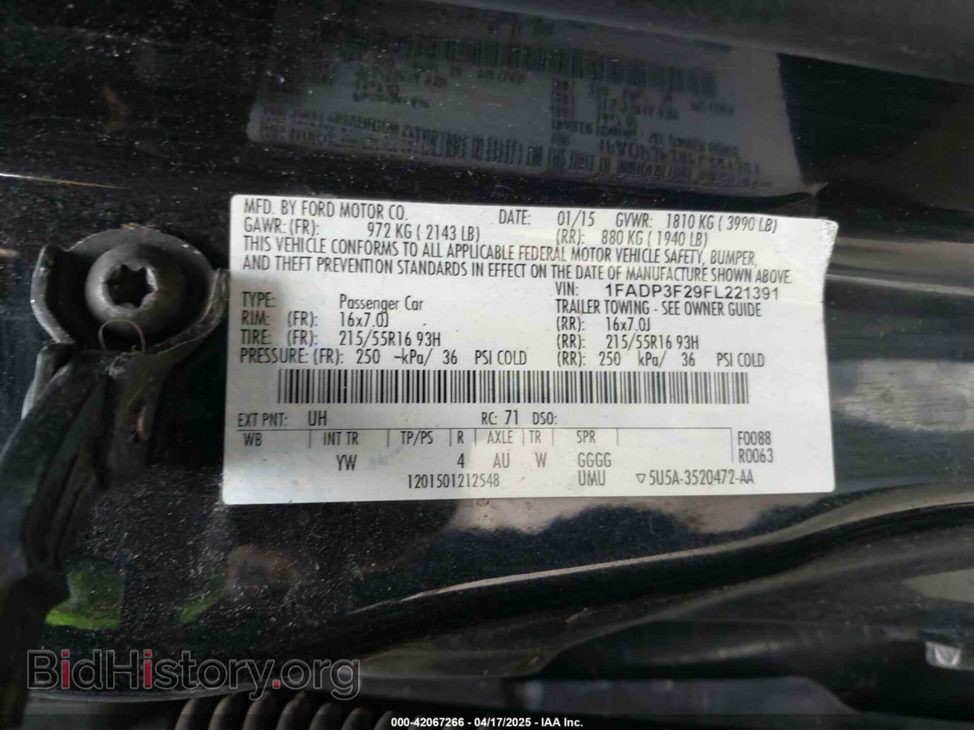 2015 FORD FOCUS - VIN: 1FADP3F29FL221391 - Photo 9