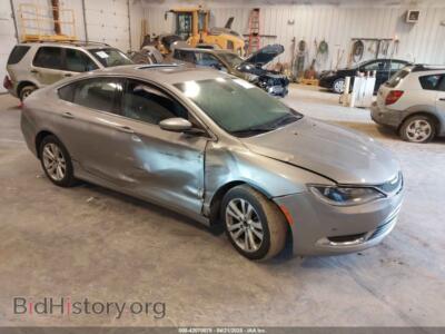 2015 Chrysler 200 Limited, silver — VIN 1C3CCCAB1FN679279, IAAI