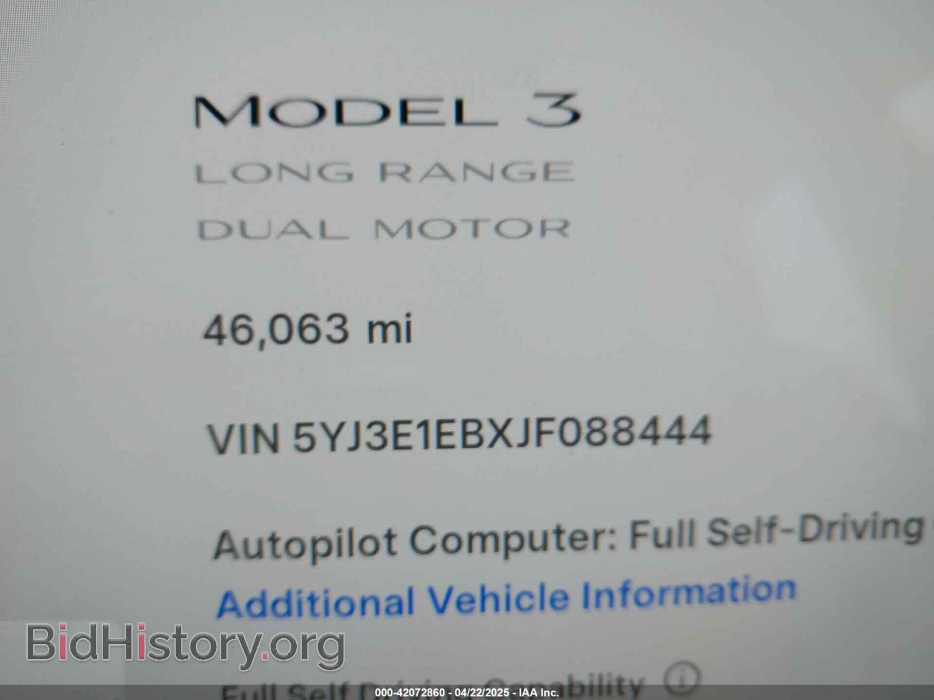 2018 TESLA MODEL 3 - VIN: 5YJ3E1EBXJF088444 - Photo 7
