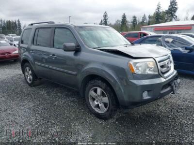 2010 Honda PILOT EX-L, gray — VIN 5FNYF4H54AB029562, IAAI