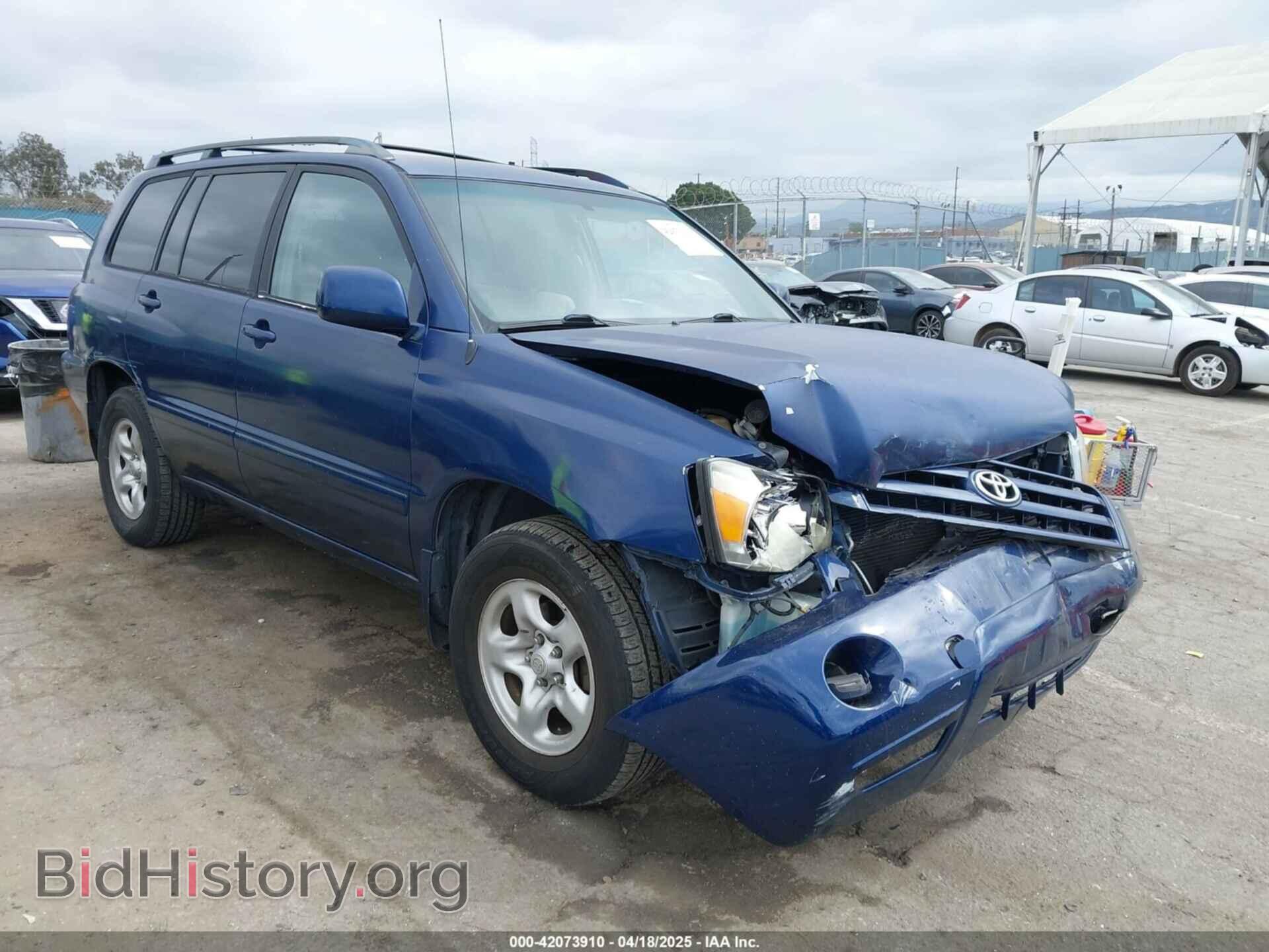 Photo JTEGD21A350113420 - TOYOTA HIGHLANDER 2005