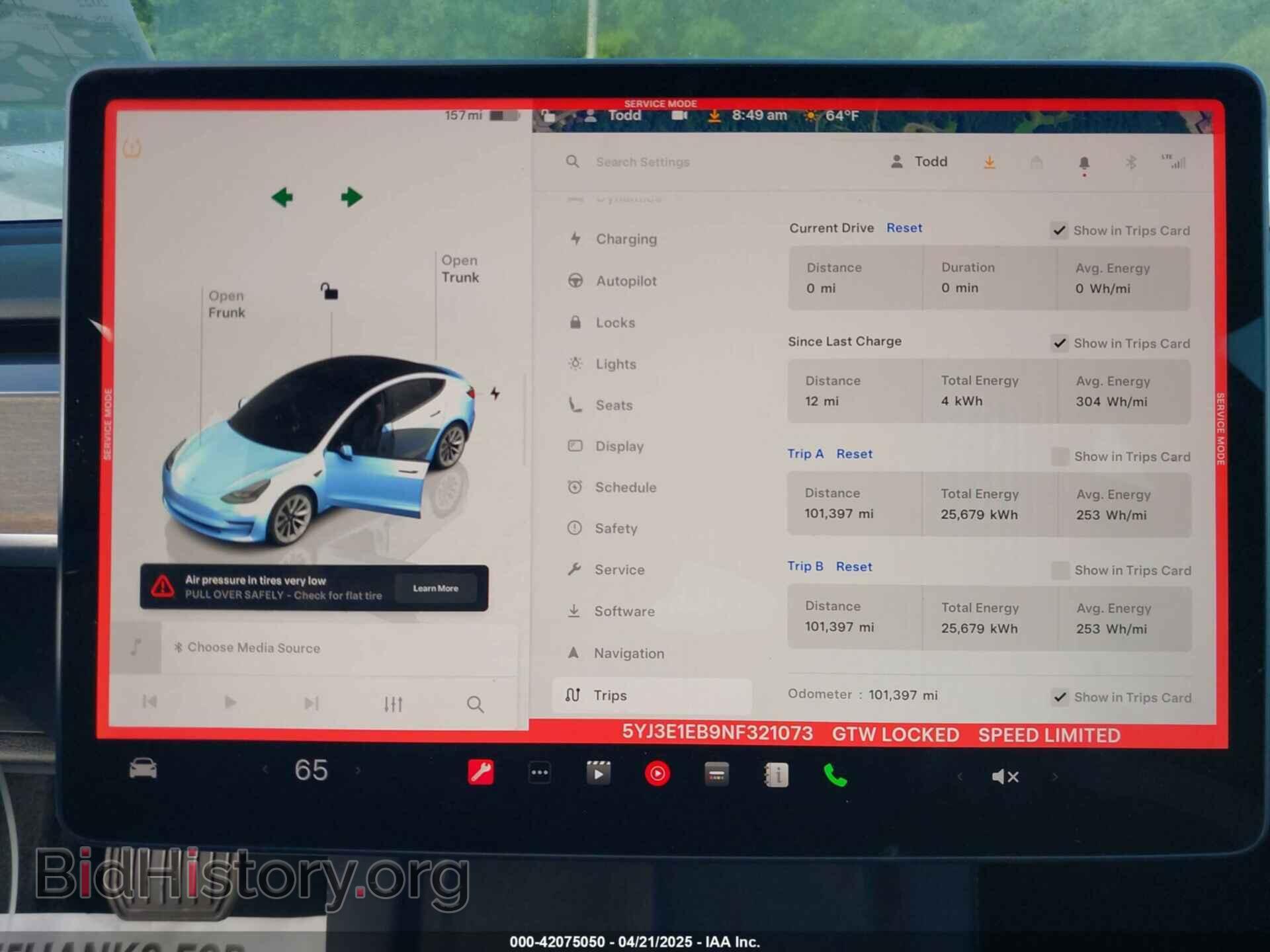 2022 TESLA MODEL 3 - VIN: 5YJ3E1EB9NF321073 - Фото 7