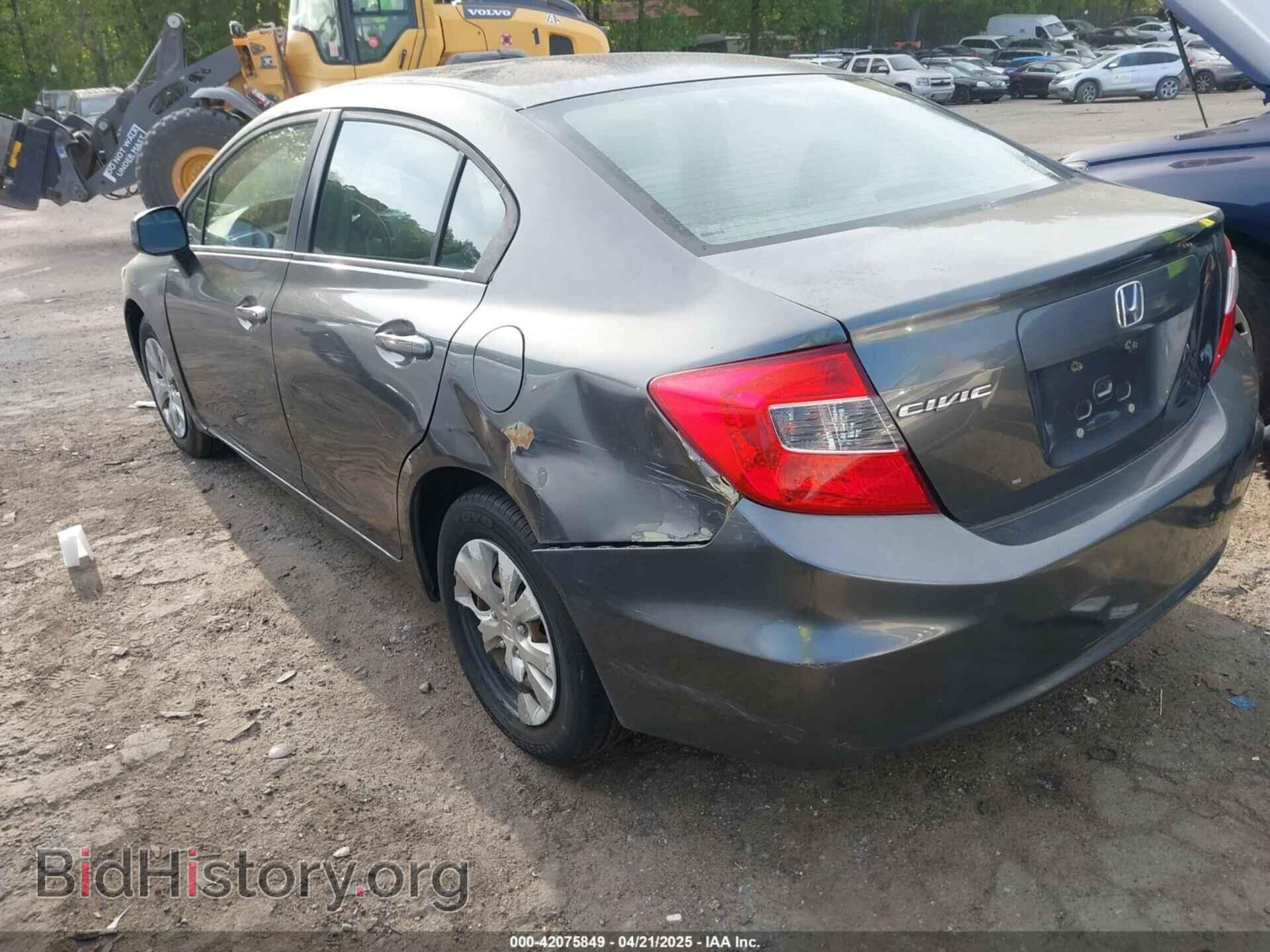 2012 HONDA CIVIC - VIN: 2HGFB2F52CH606582 - Фото 3