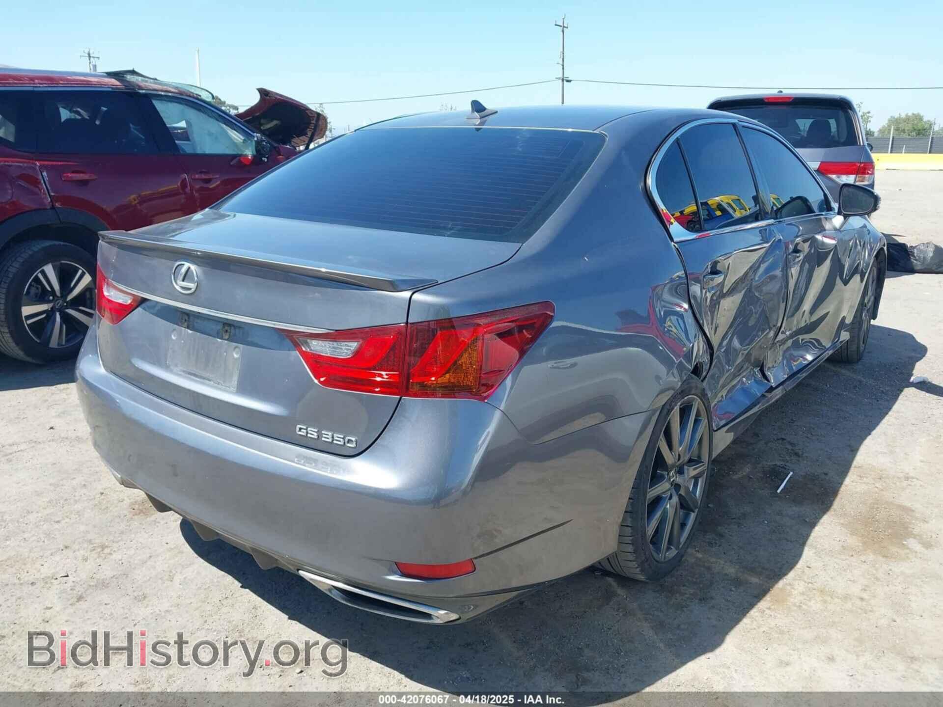 2013 LEXUS GS 350 - VIN: JTHBE1BL2D5026226 - Фото 4