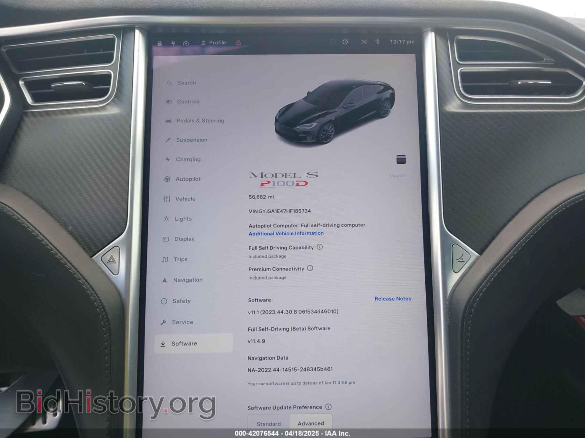 2017 TESLA MODEL S - VIN: 5YJSA1E47HF185734 - Photo 7