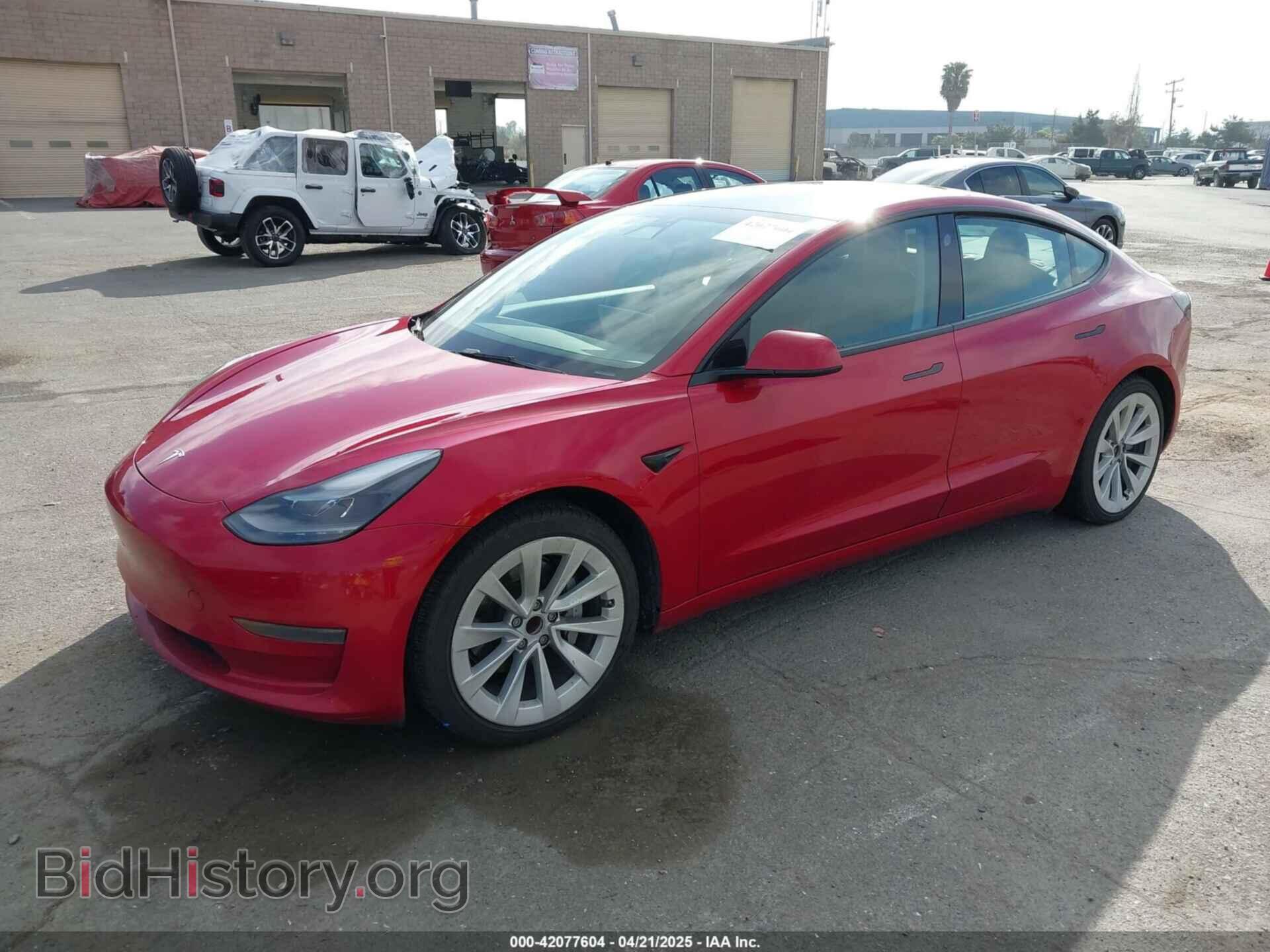 2022 TESLA MODEL 3 - VIN: 5YJ3E1EA4NF144407 - Фото 2