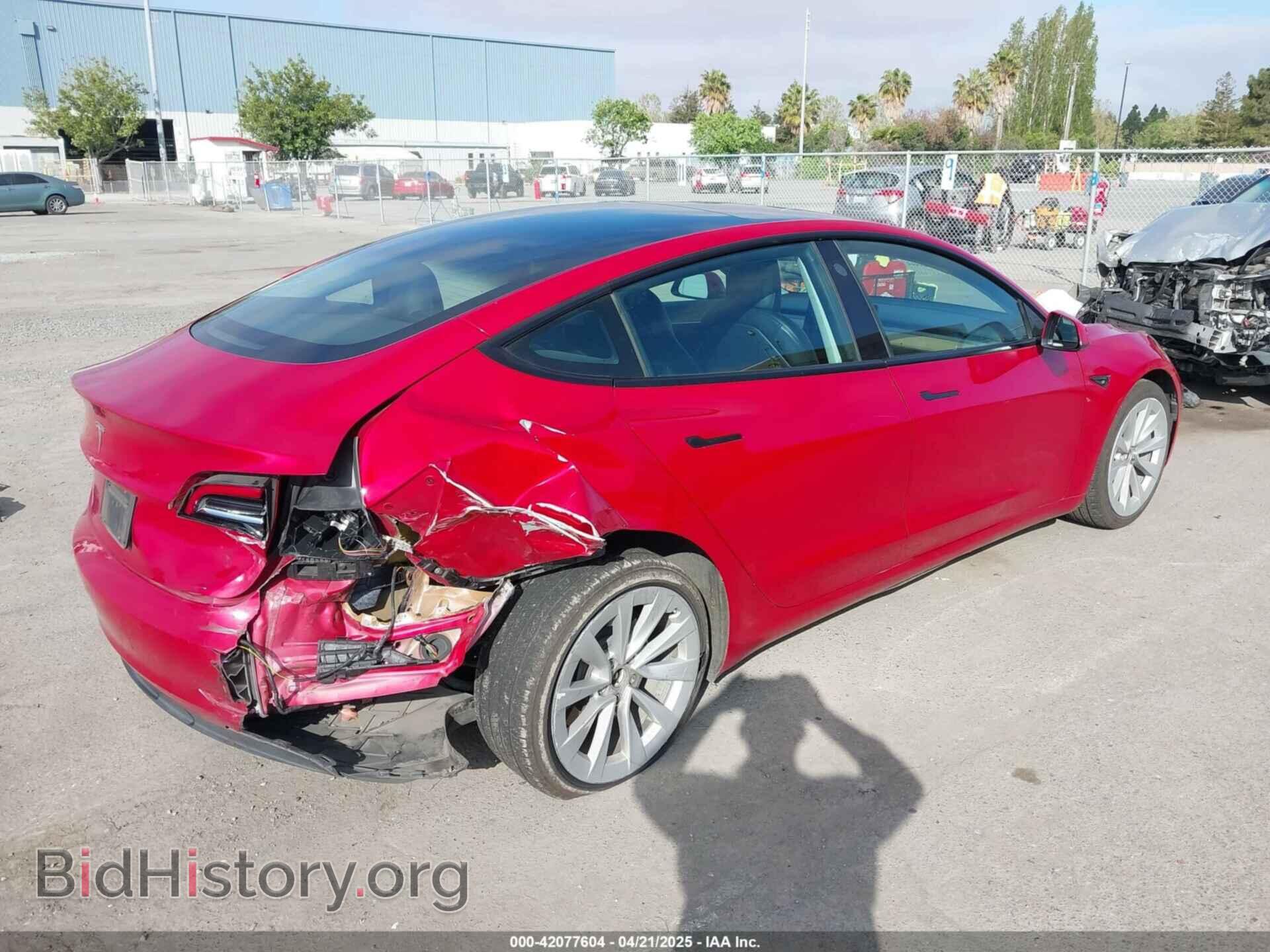 2022 TESLA MODEL 3 - VIN: 5YJ3E1EA4NF144407 - Фото 4