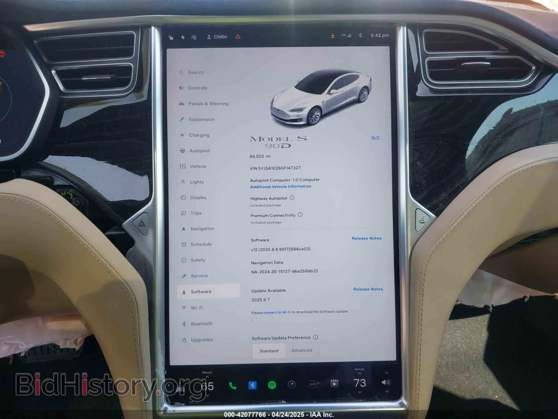 2016 TESLA MODEL S - VIN: 5YJSA1E26GF147327 - Photo 18