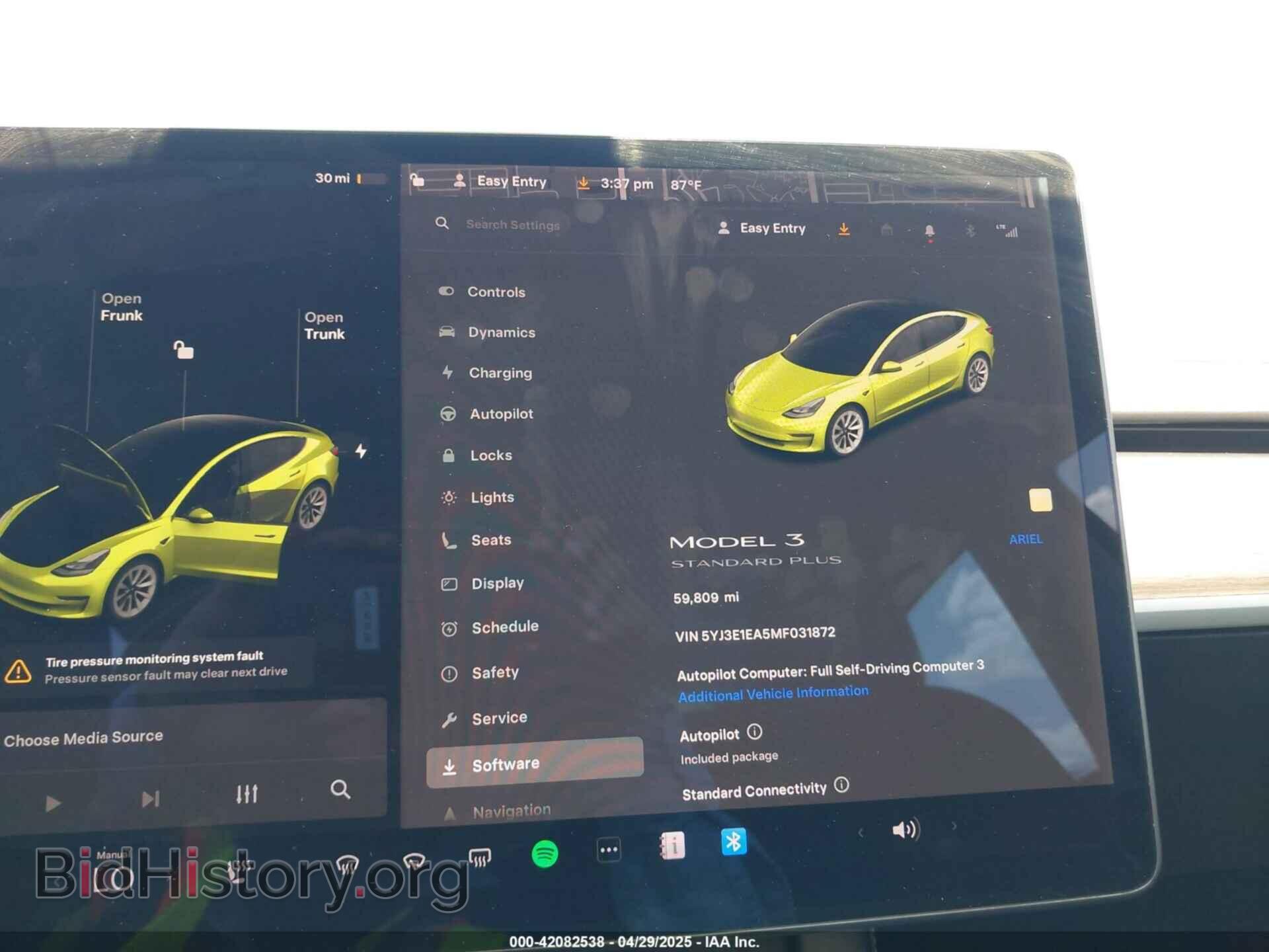 2021 TESLA MODEL 3 - VIN: 5YJ3E1EA5MF031872 - Photo 7