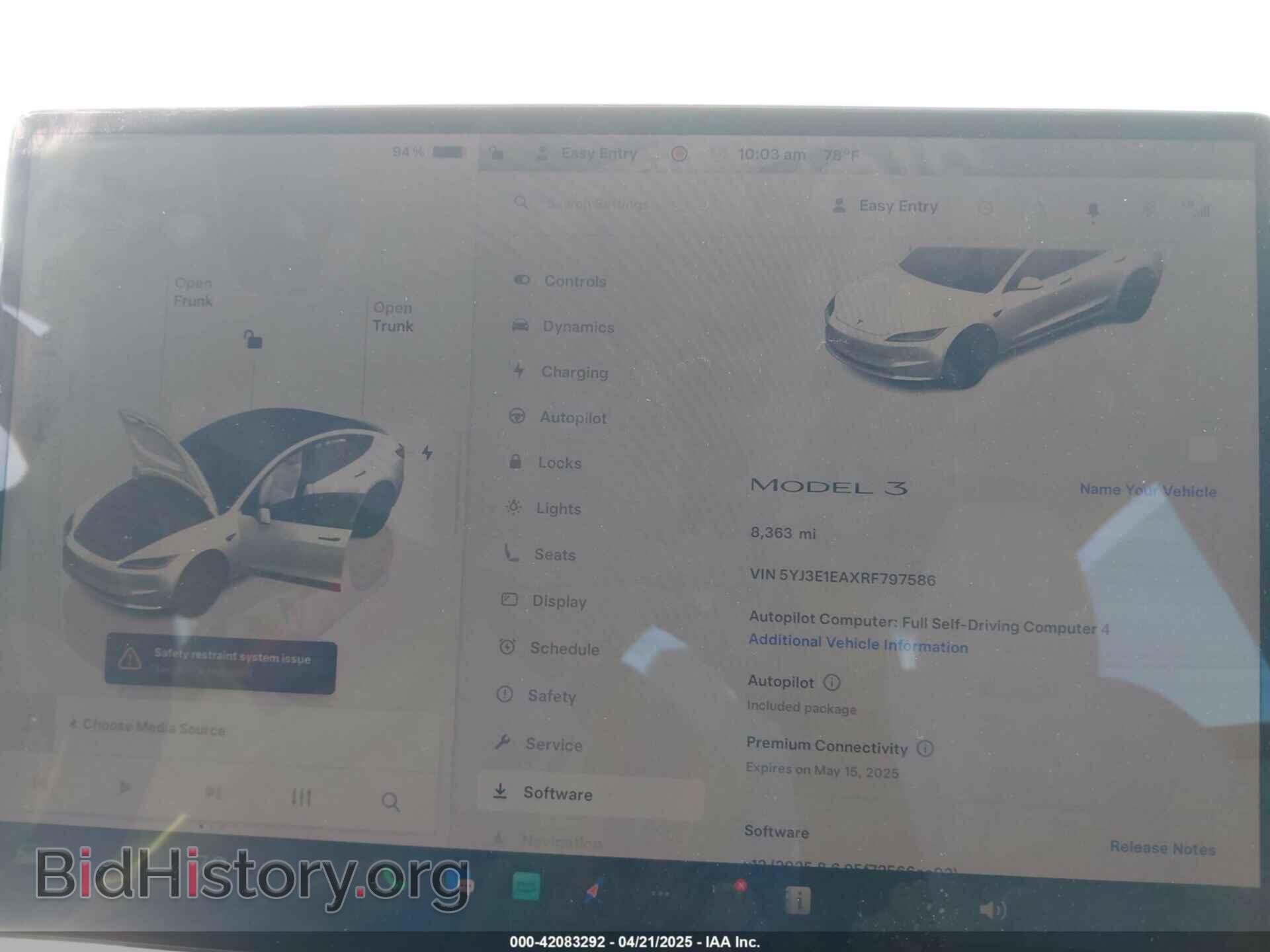 2024 TESLA MODEL 3 - VIN: 5YJ3E1EAXRF797586 - Фото 7