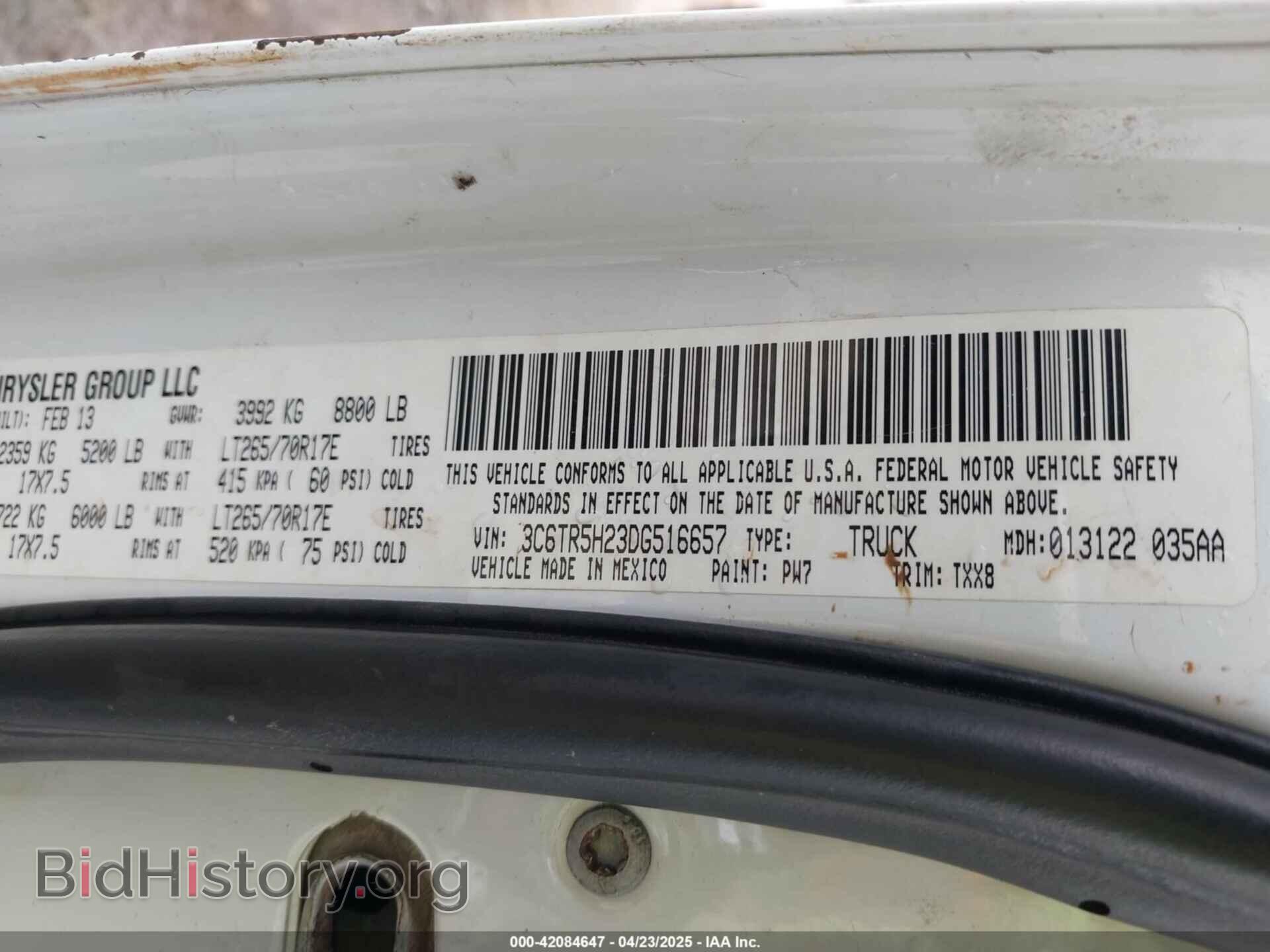 2013 RAM 2500 - VIN: 3C6TR5H23DG516657 - Фото 9