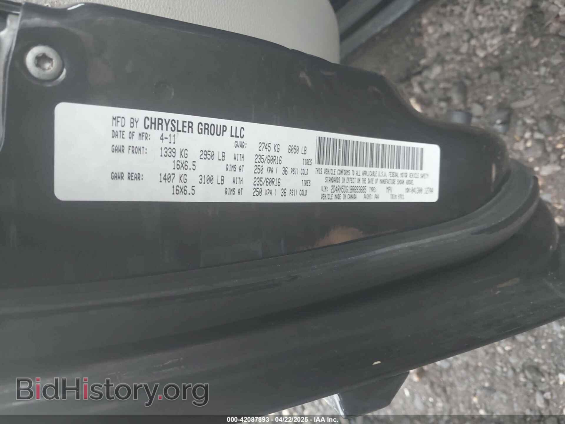 2011 DODGE GRAND CARAVAN - VIN: 2D4RN5DG1BR693685 - Фото 9