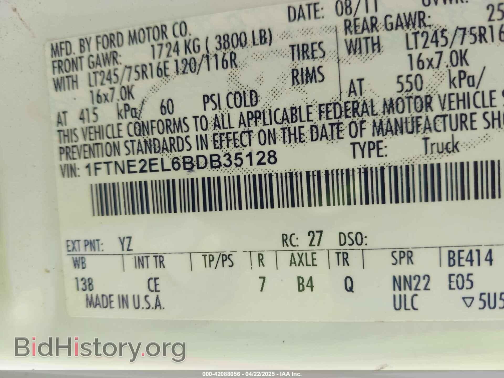 2011 FORD E-250 - VIN: 1FTNE2EL6BDB35128 - Photo 9