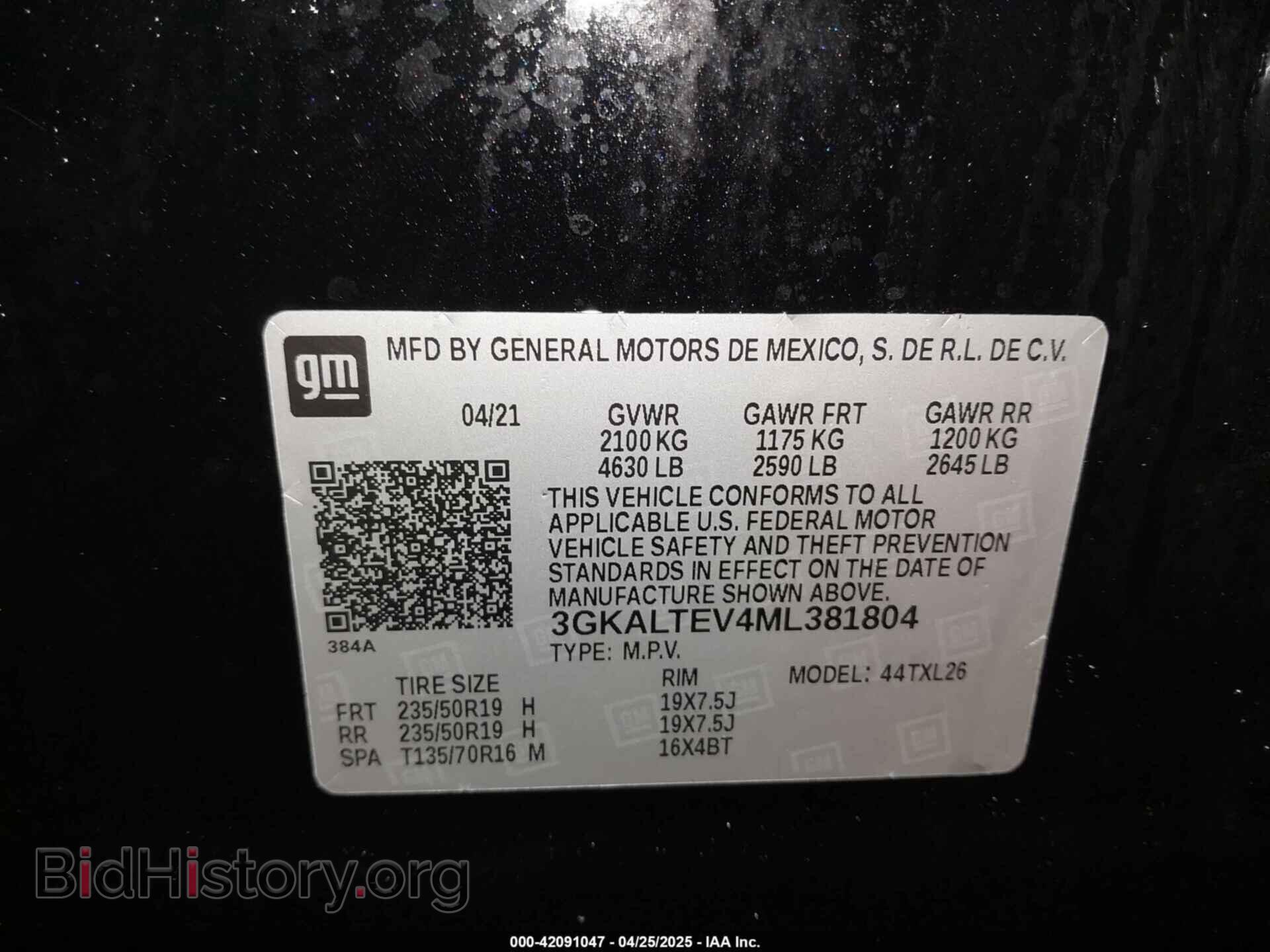 2021 GMC TERRAIN - VIN: 3GKALTEV4ML381804 - Фото 9