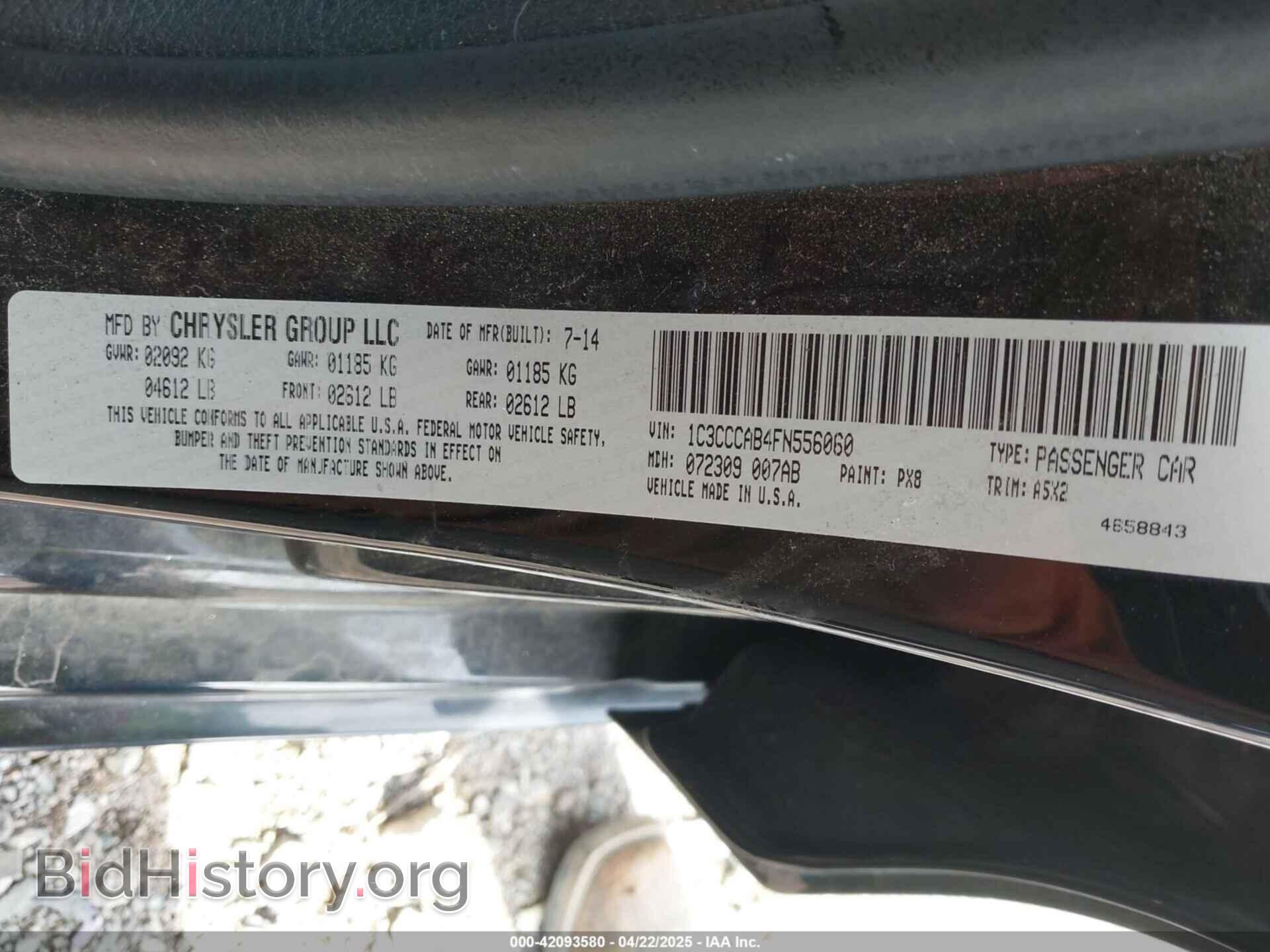 2015 CHRYSLER 200 - VIN: 1C3CCCAB4FN556060 - Photo 9