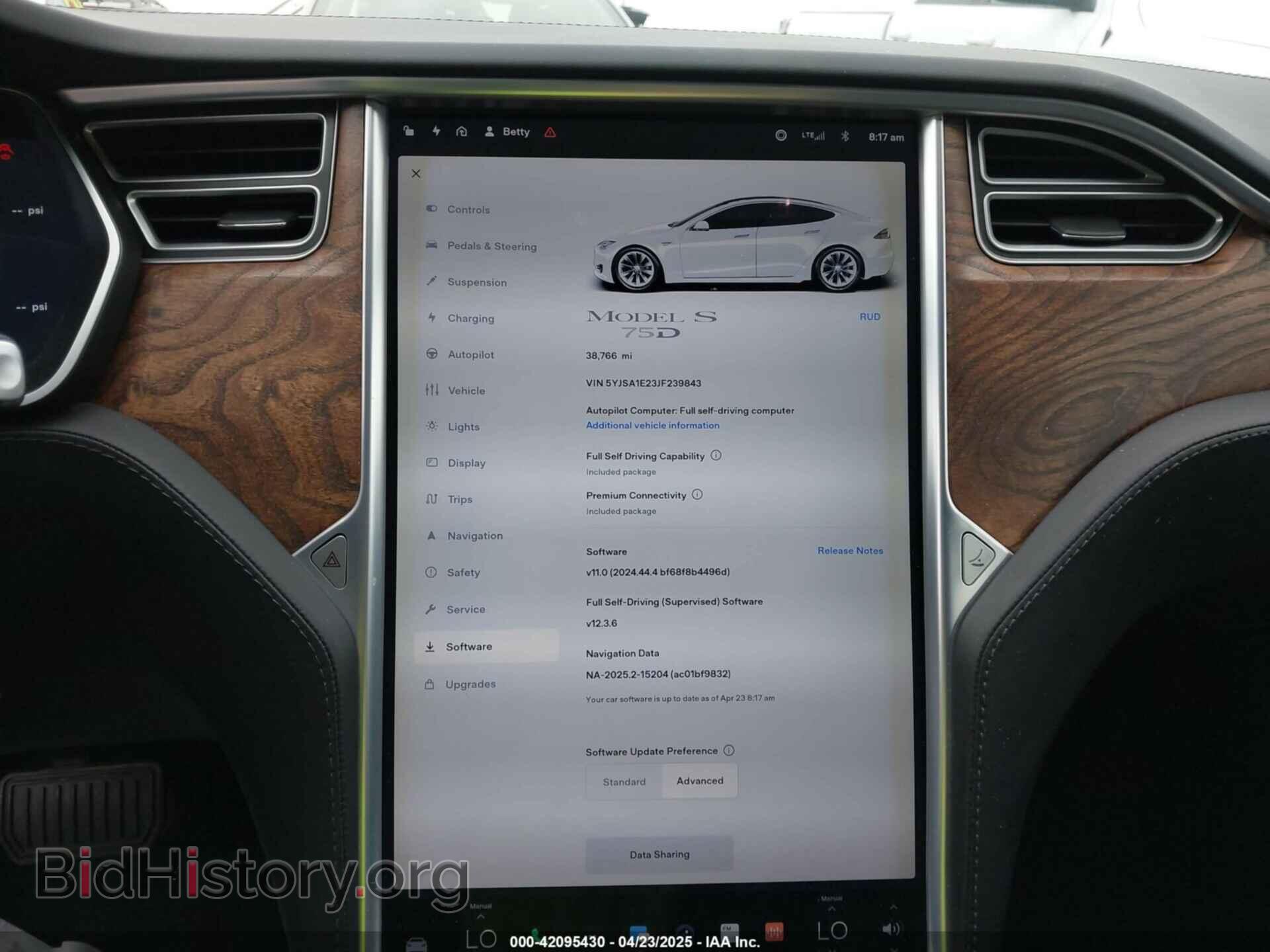 2018 TESLA MODEL S - VIN: 5YJSA1E23JF239843 - Photo 19