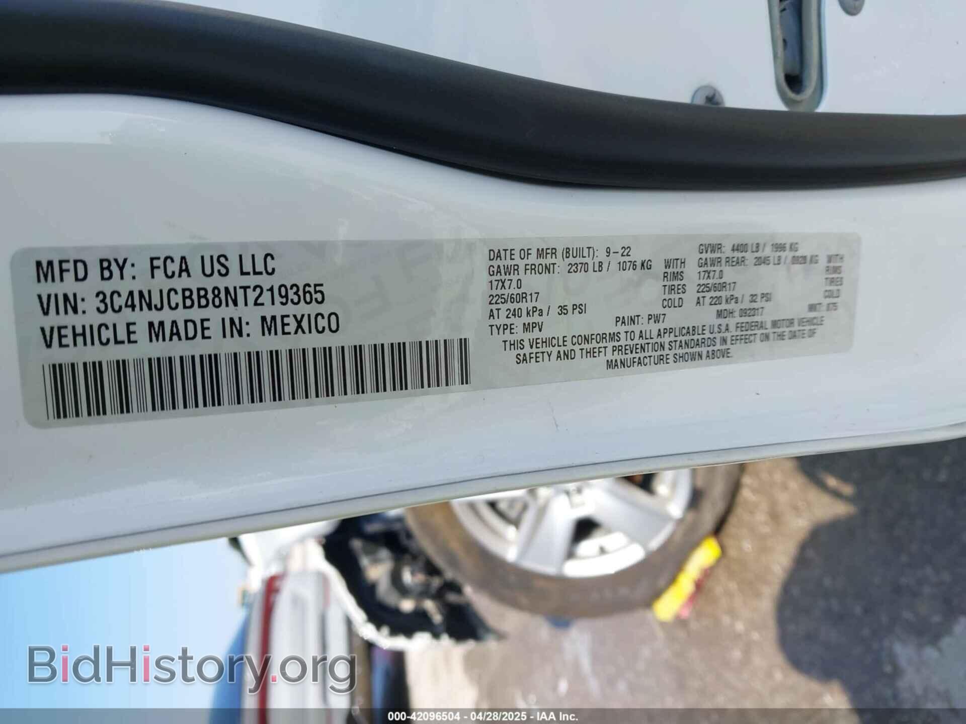 2022 JEEP COMPASS - VIN: 3C4NJCBB8NT219365 - Фото 9