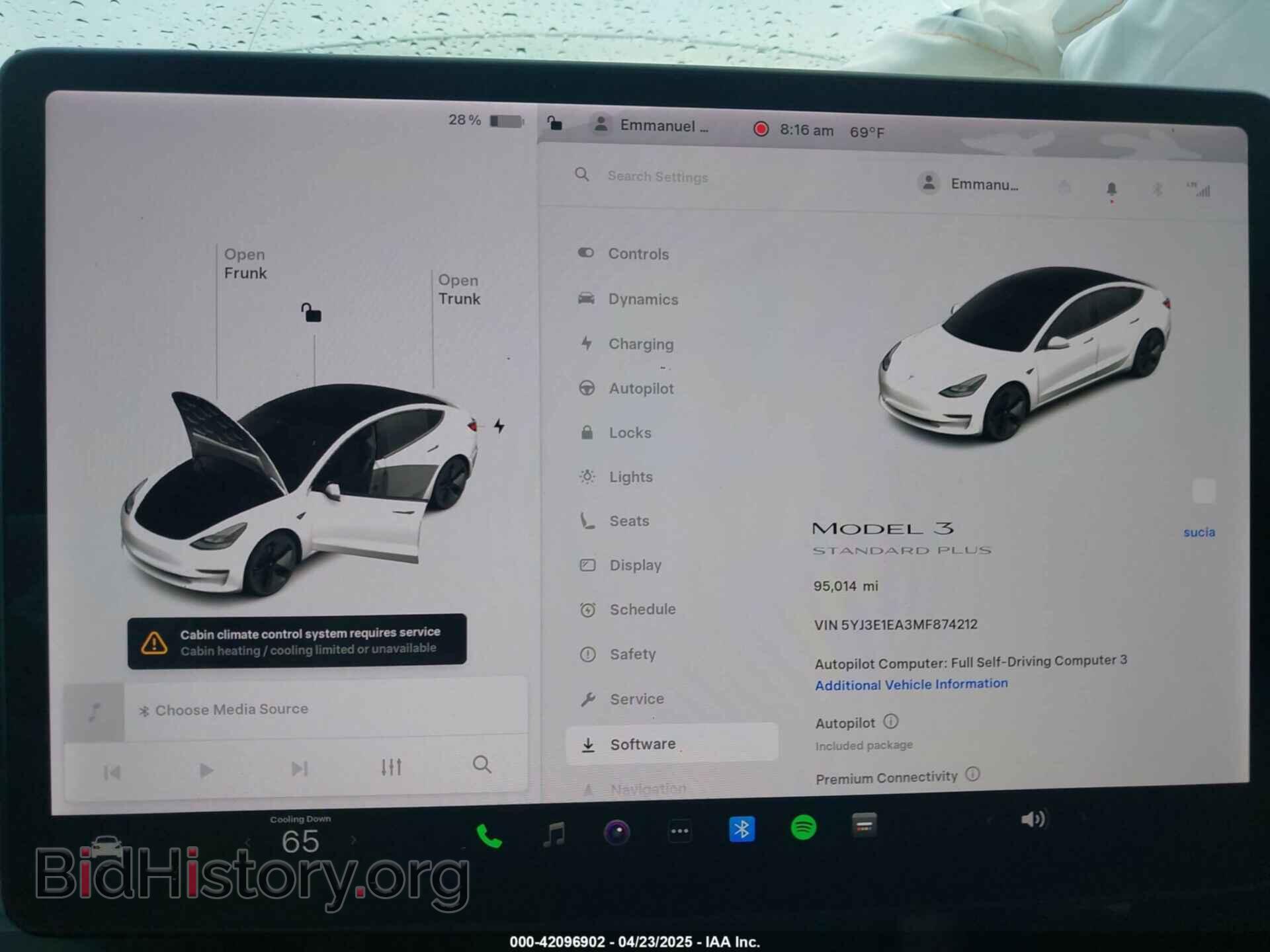 2021 TESLA MODEL 3 - VIN: 5YJ3E1EA3MF874212 - Фото 7