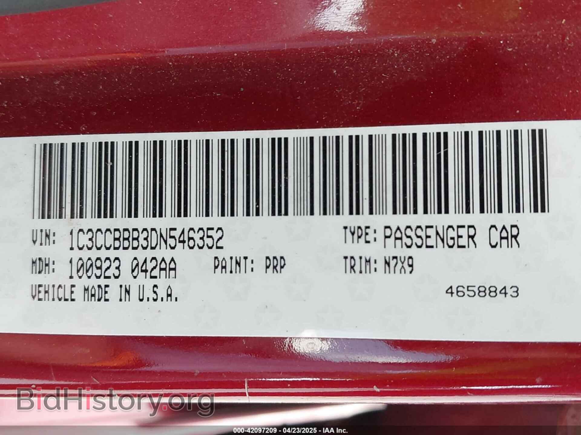 2013 CHRYSLER 200 - VIN: 1C3CCBBB3DN546352 - Фото 9