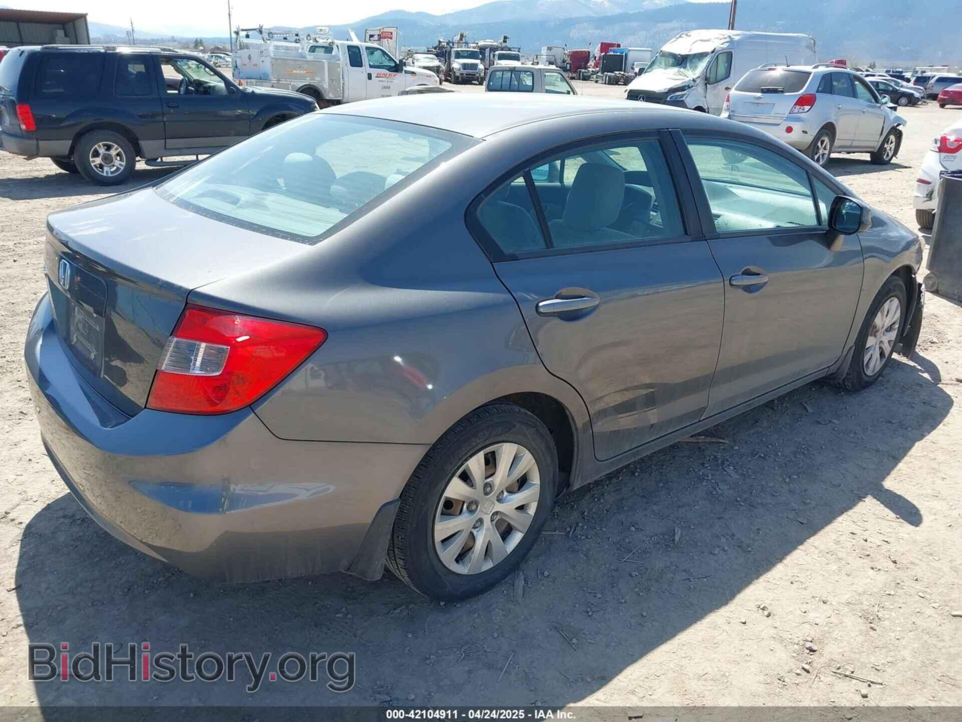 2012 HONDA CIVIC - VIN: 2HGFB2F53CH581661 - Фото 4