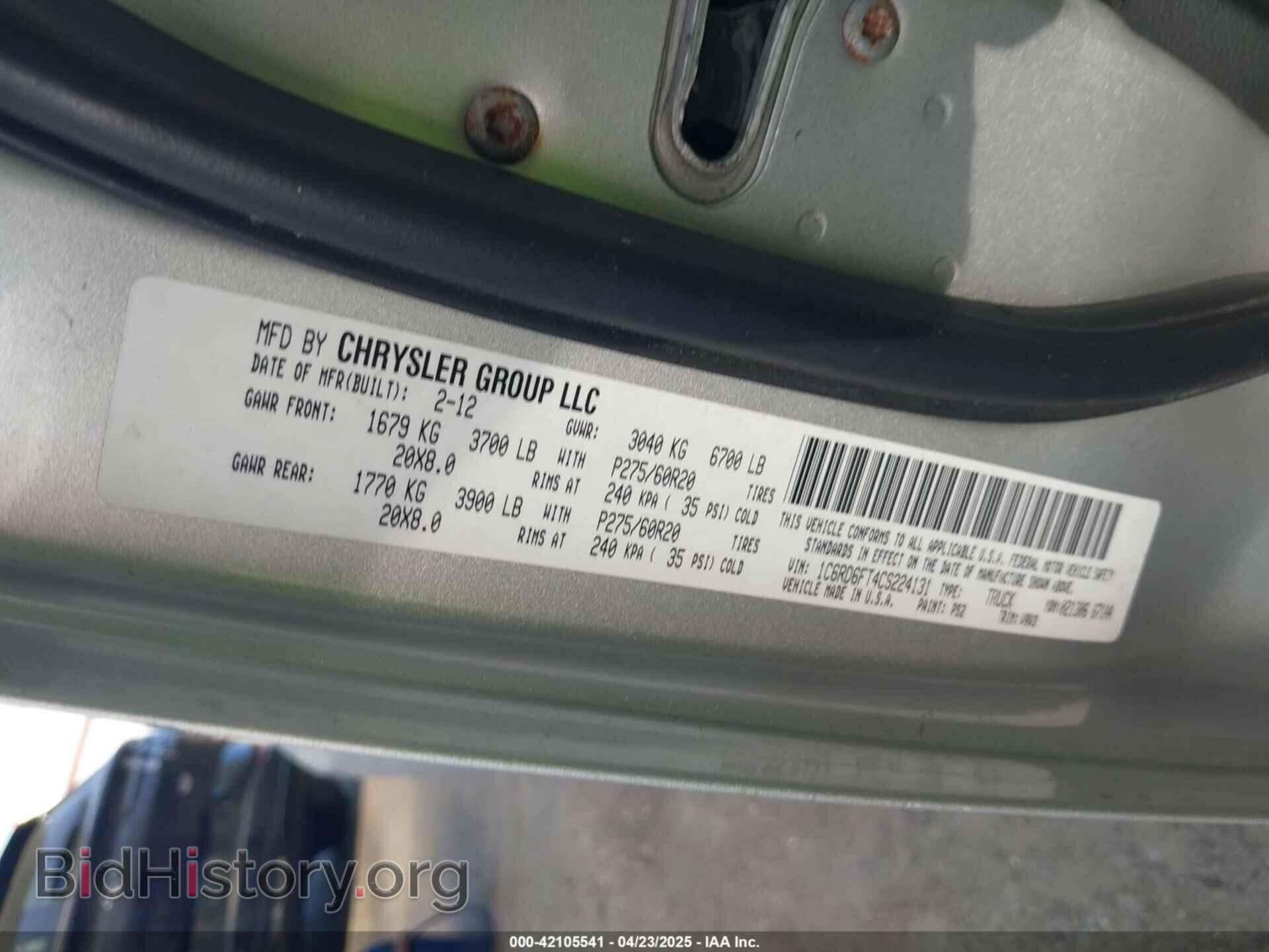 2012 RAM 1500 - VIN: 1C6RD6FT4CS224131 - Photo 9