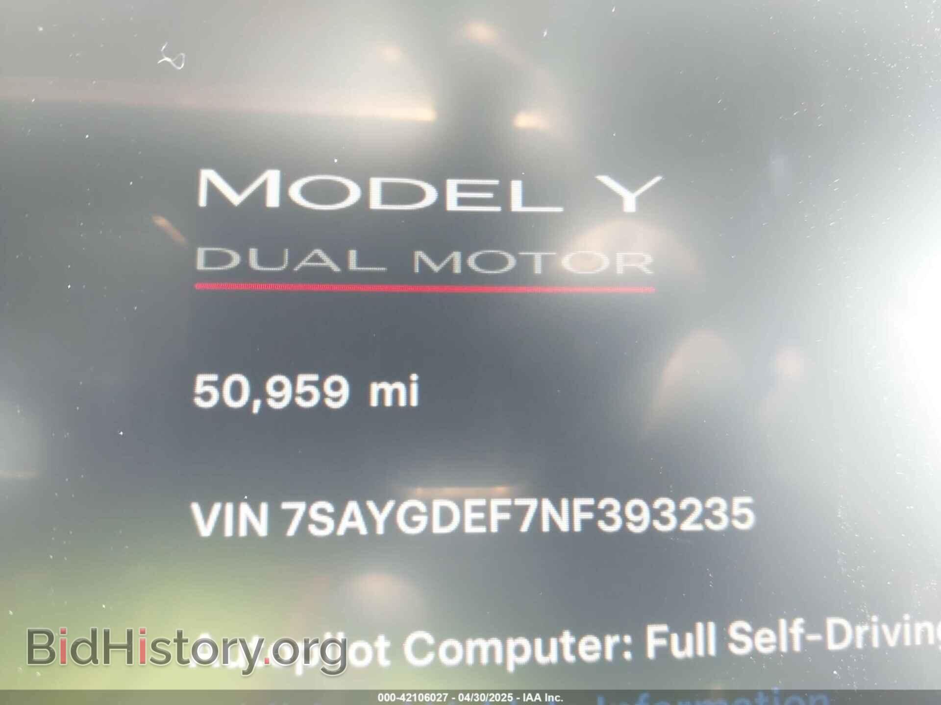2022 TESLA MODEL Y - VIN: 7SAYGDEF7NF393235 - Фото 15
