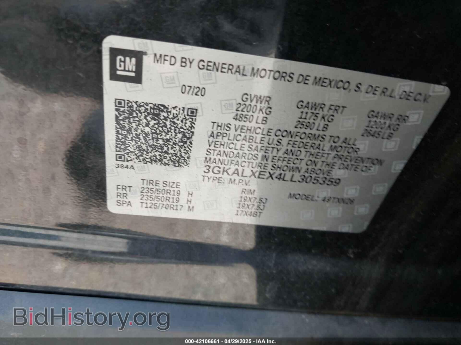 2020 GMC TERRAIN - VIN: 3GKALXEX4LL305359 - Фото 9